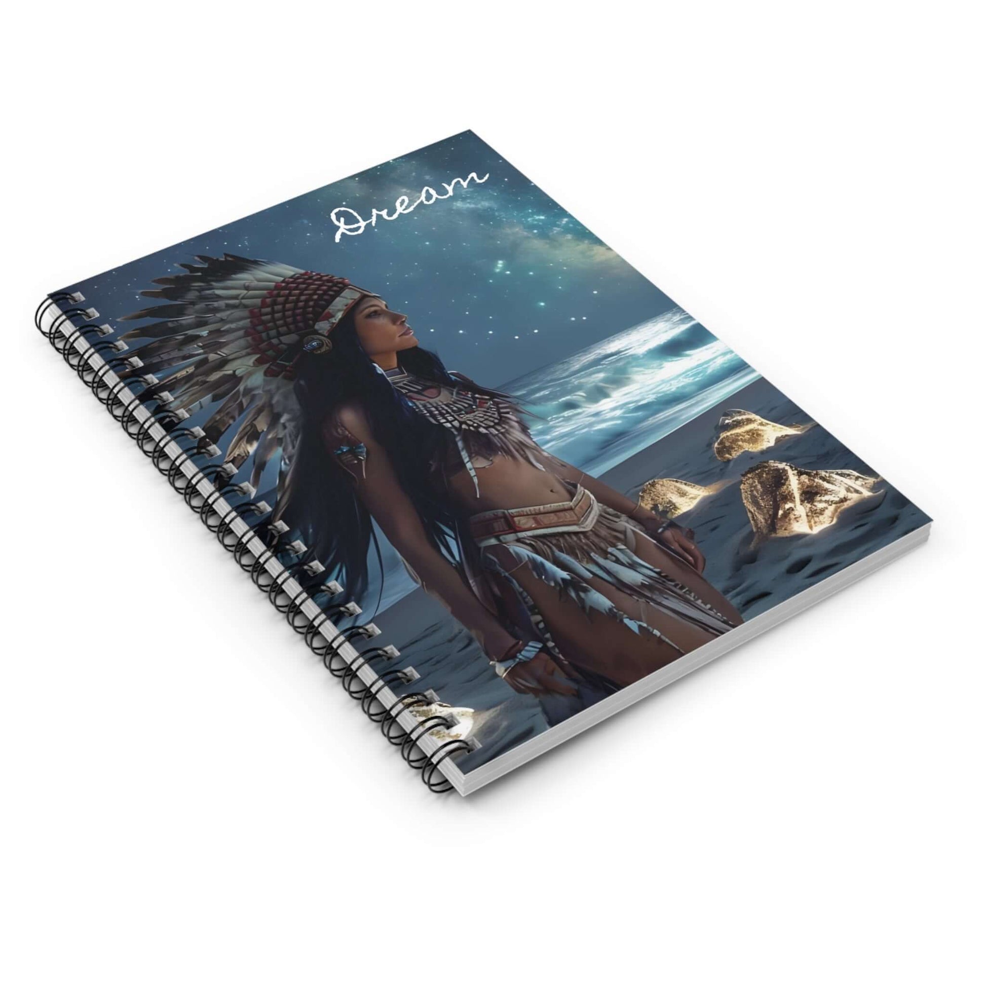 Bohemian Native American Dreamscape Notebook - Ruled Line, Brand63