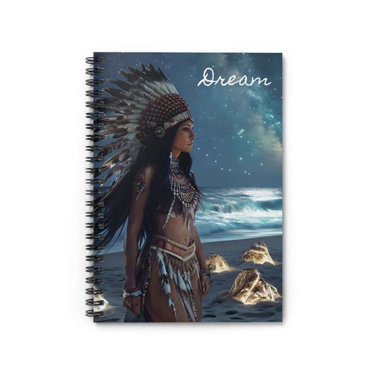 Bohemian Native American Dreamscape Notebook - Ruled Line, Brand63