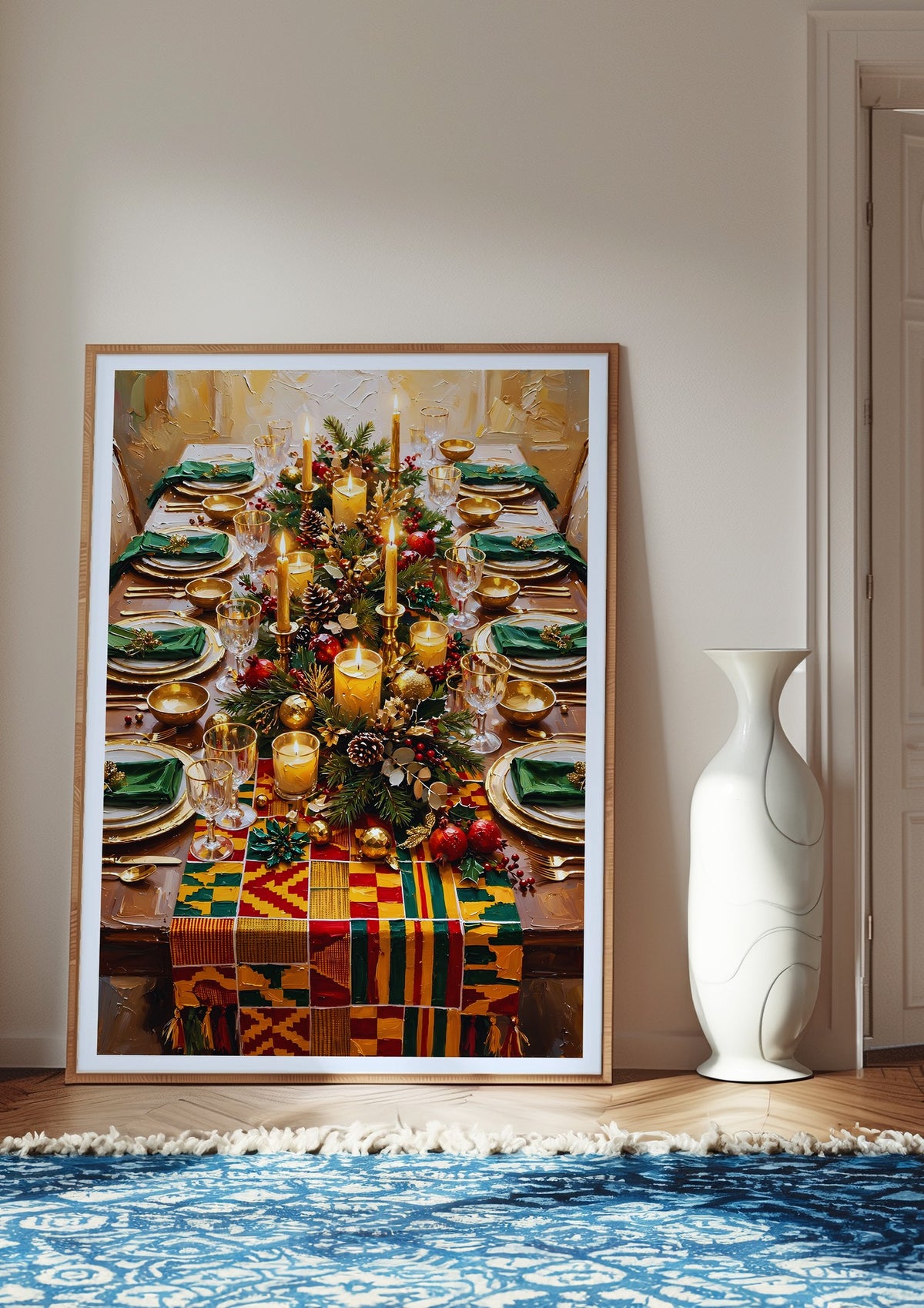 Black Family Christmas Wall Art Bundle