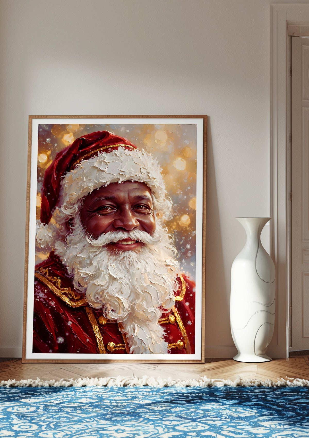 Black Family Christmas Wall Art Bundle