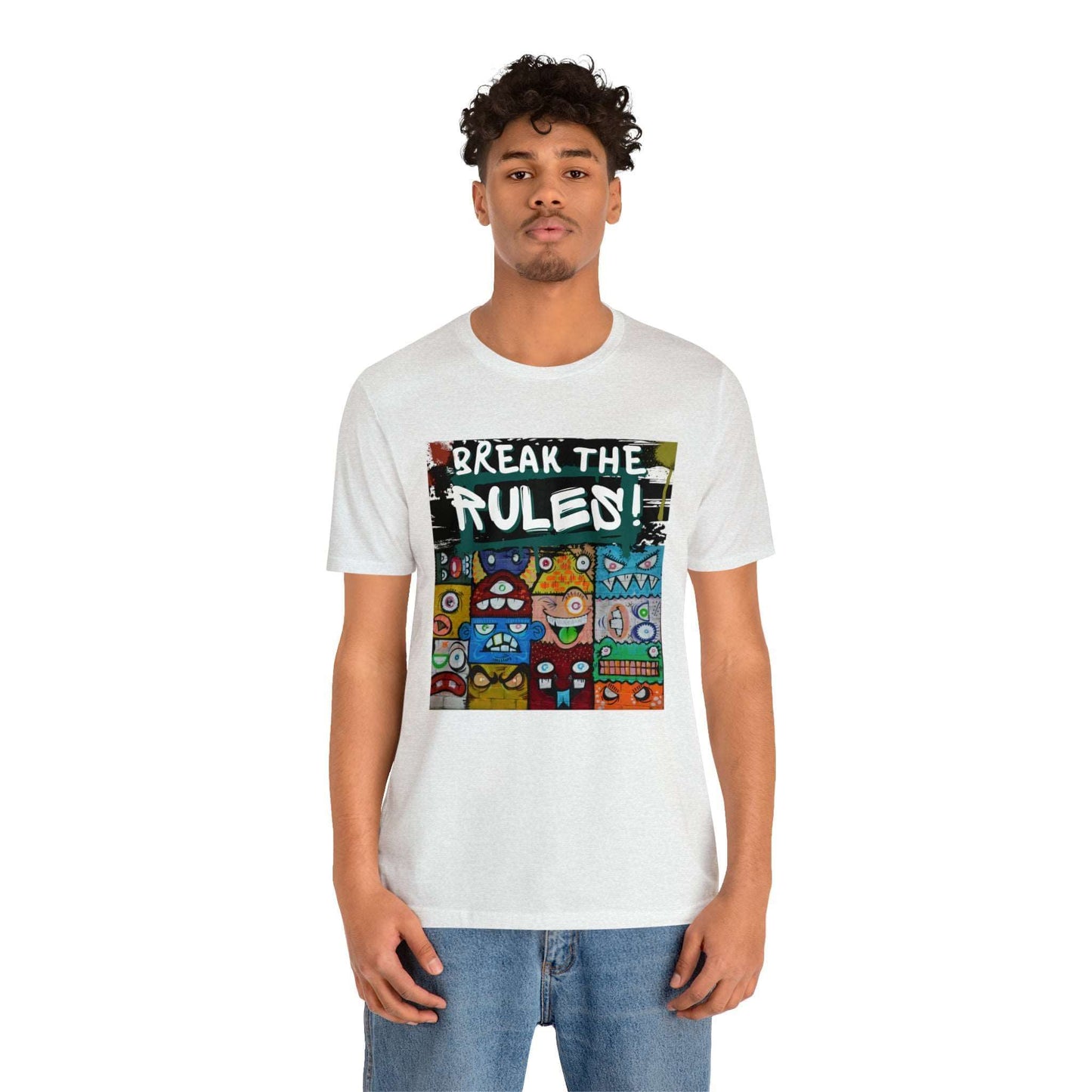 Break The Rules! - Jersey T-Shirt, Brand63