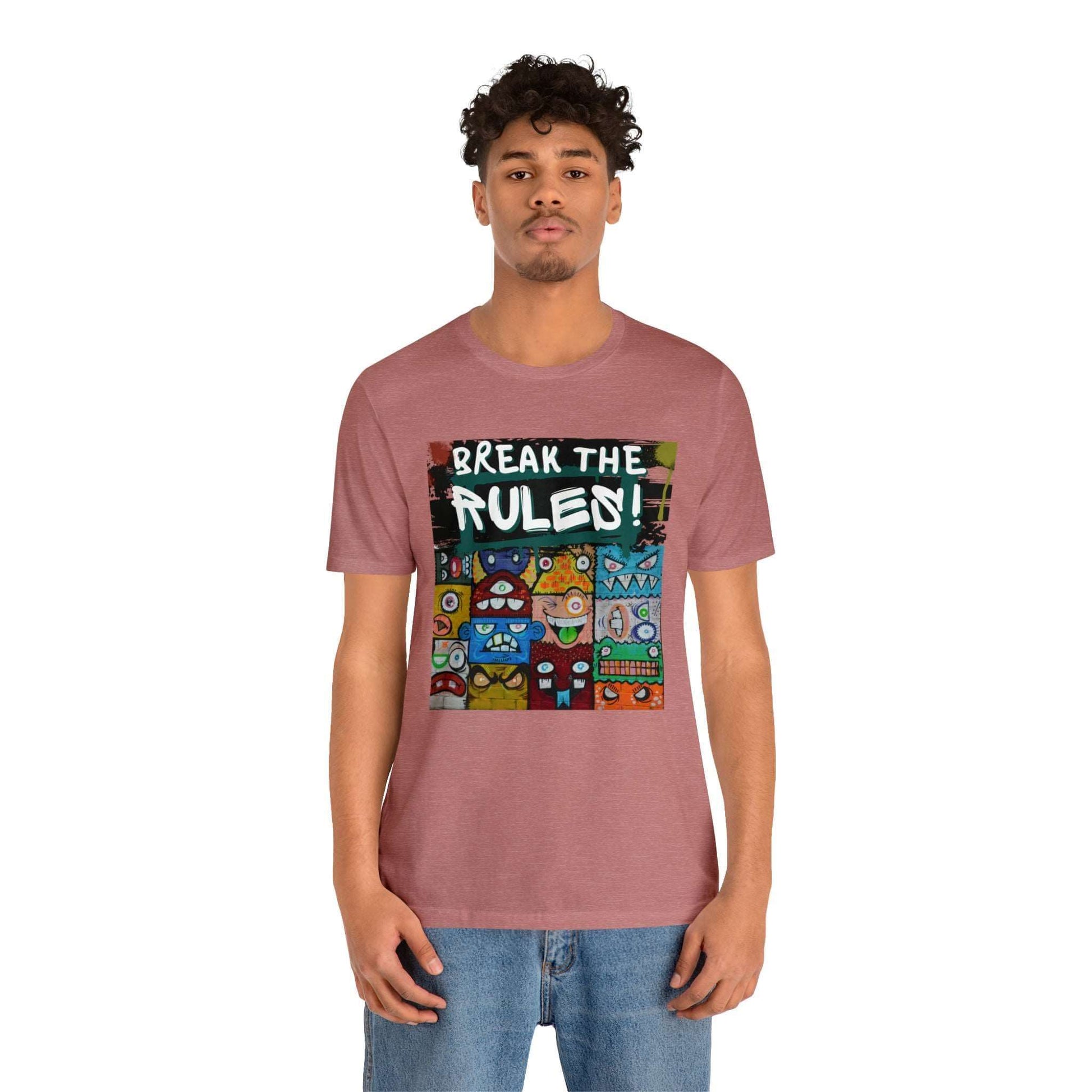 Break The Rules! - Jersey T-Shirt, Brand63
