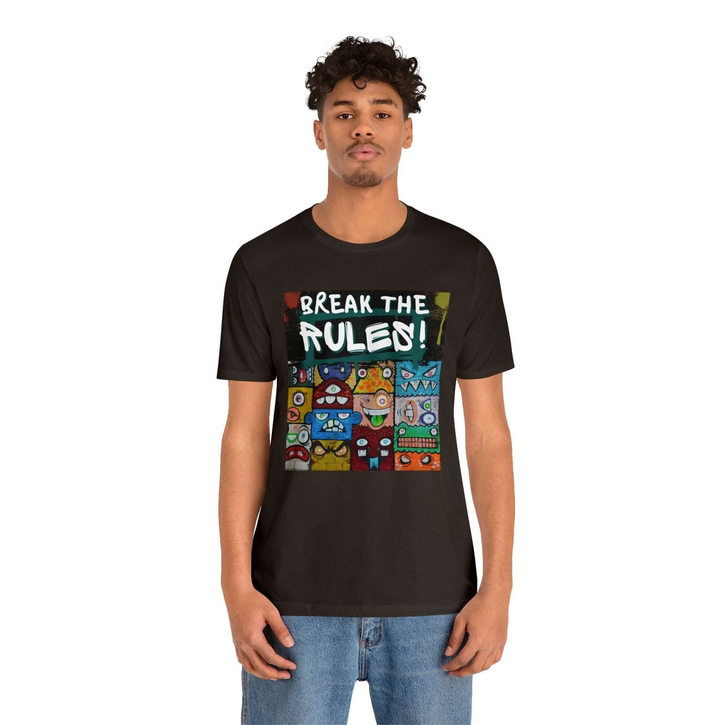 Break The Rules! - Jersey T-Shirt, Brand63