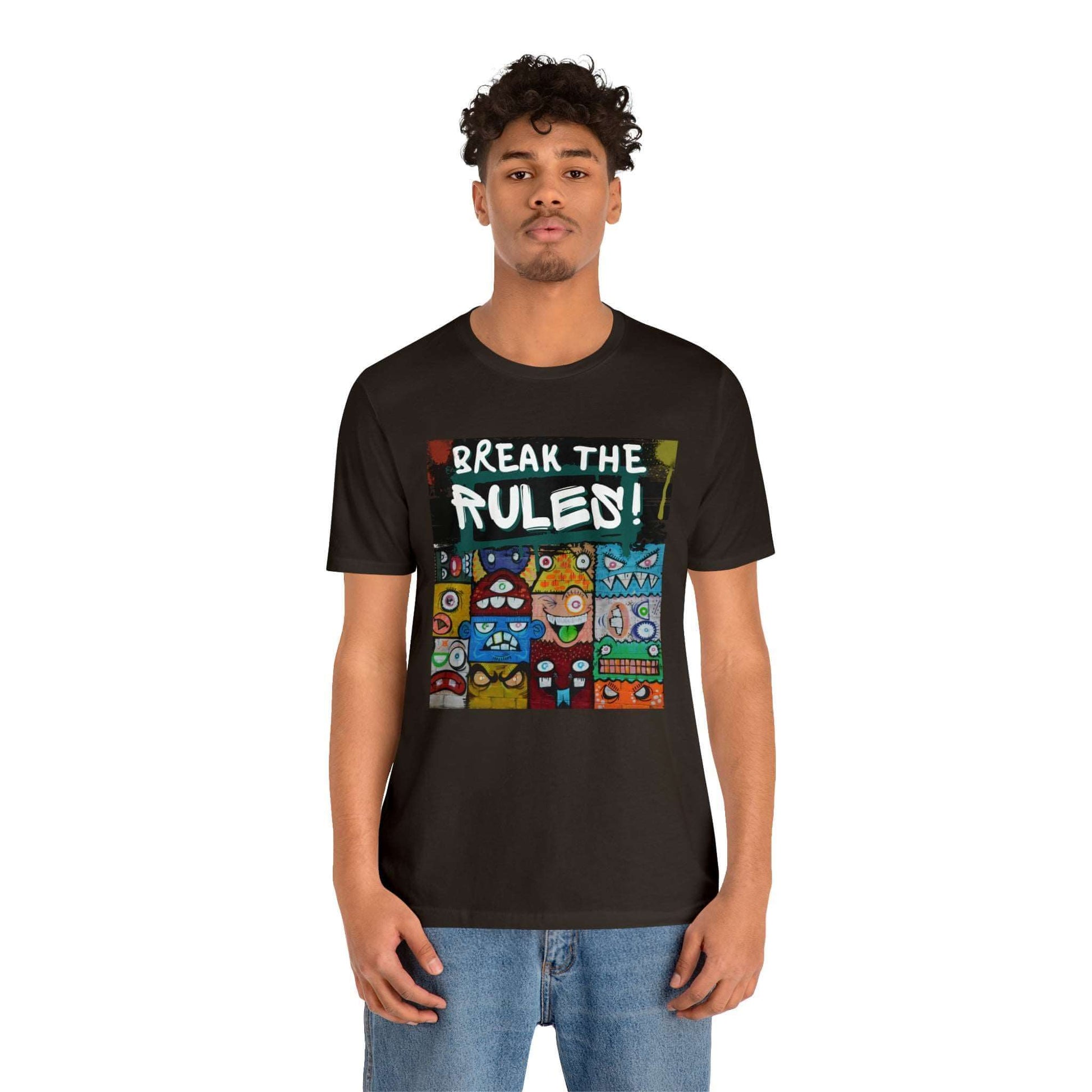 Break The Rules! - Jersey T-Shirt, Brand63