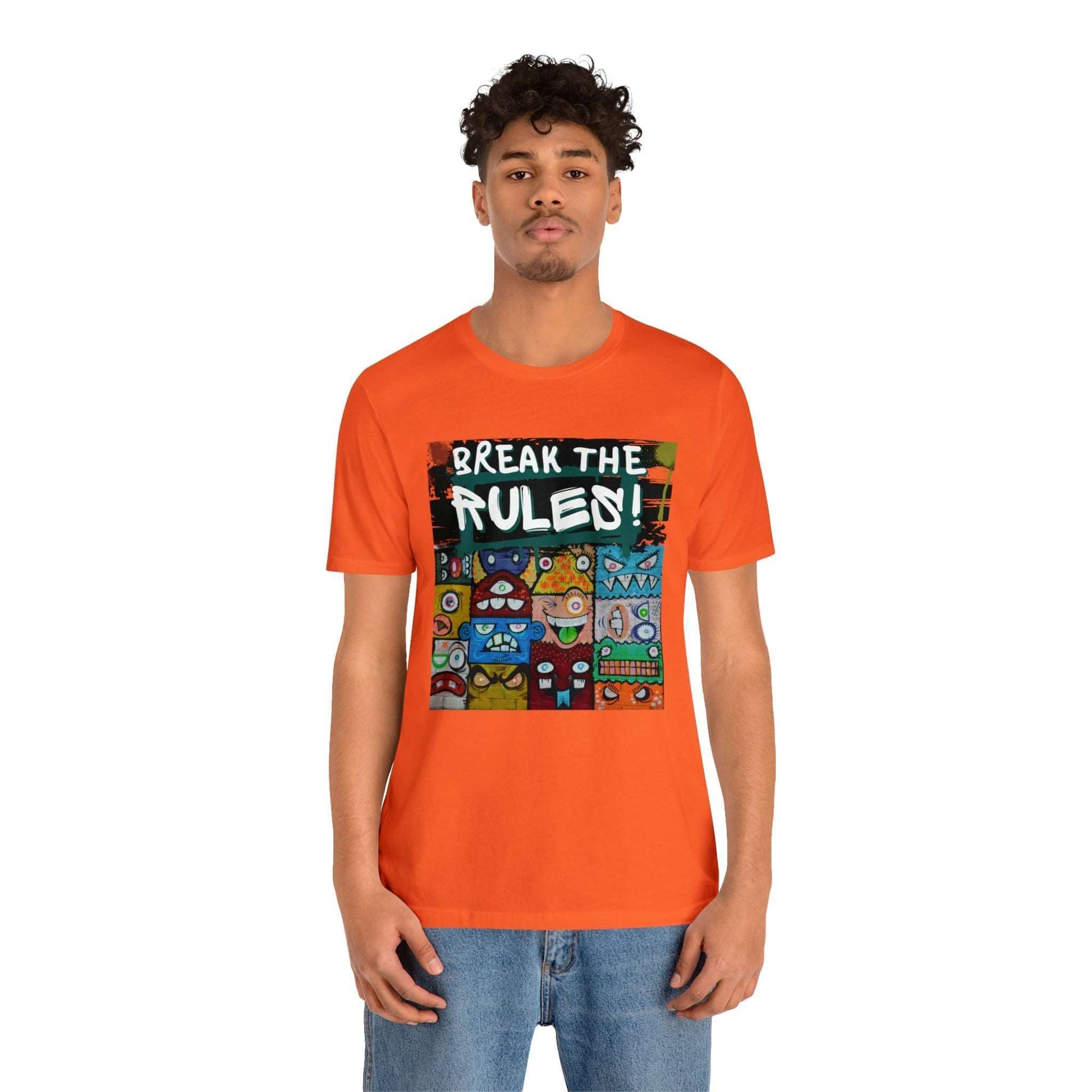 Break The Rules! - Jersey T-Shirt, Brand63