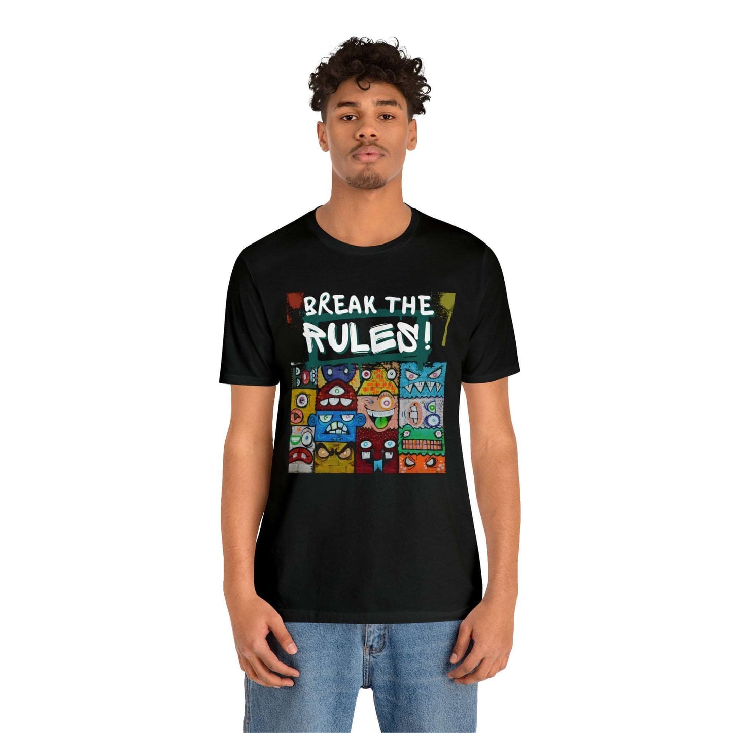 Break The Rules! - Jersey T-Shirt, Brand63