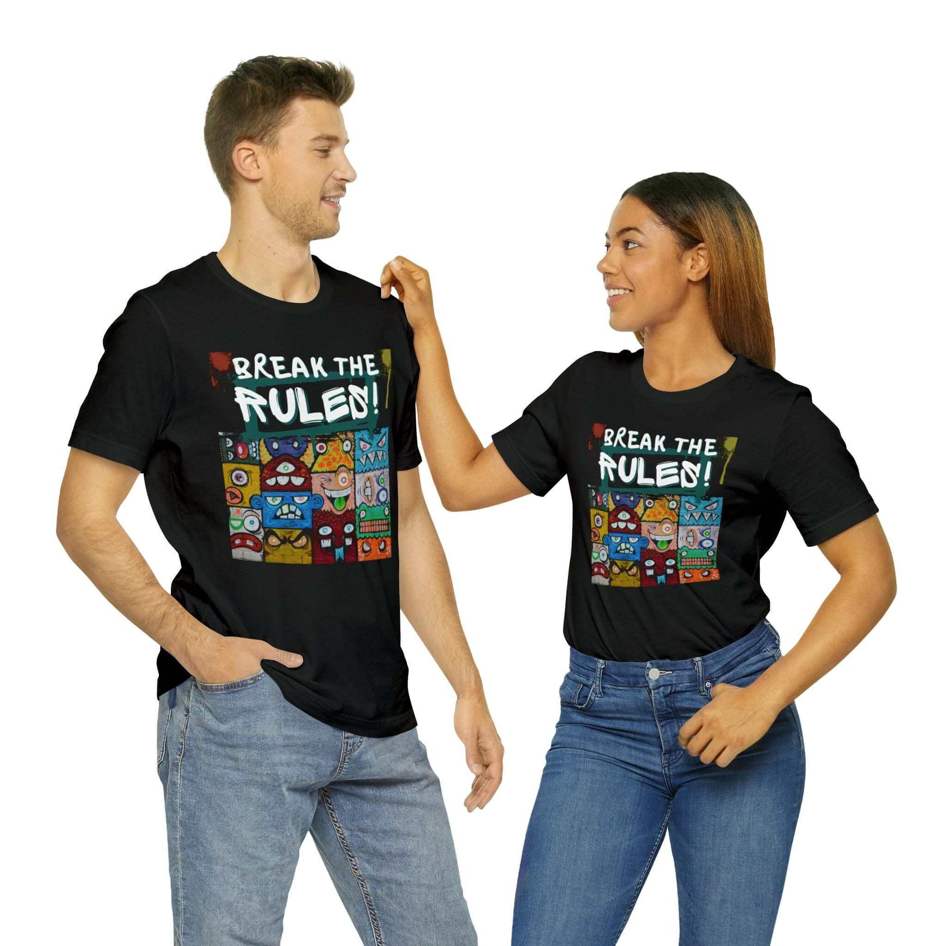 Break The Rules! - Jersey T-Shirt, Brand63