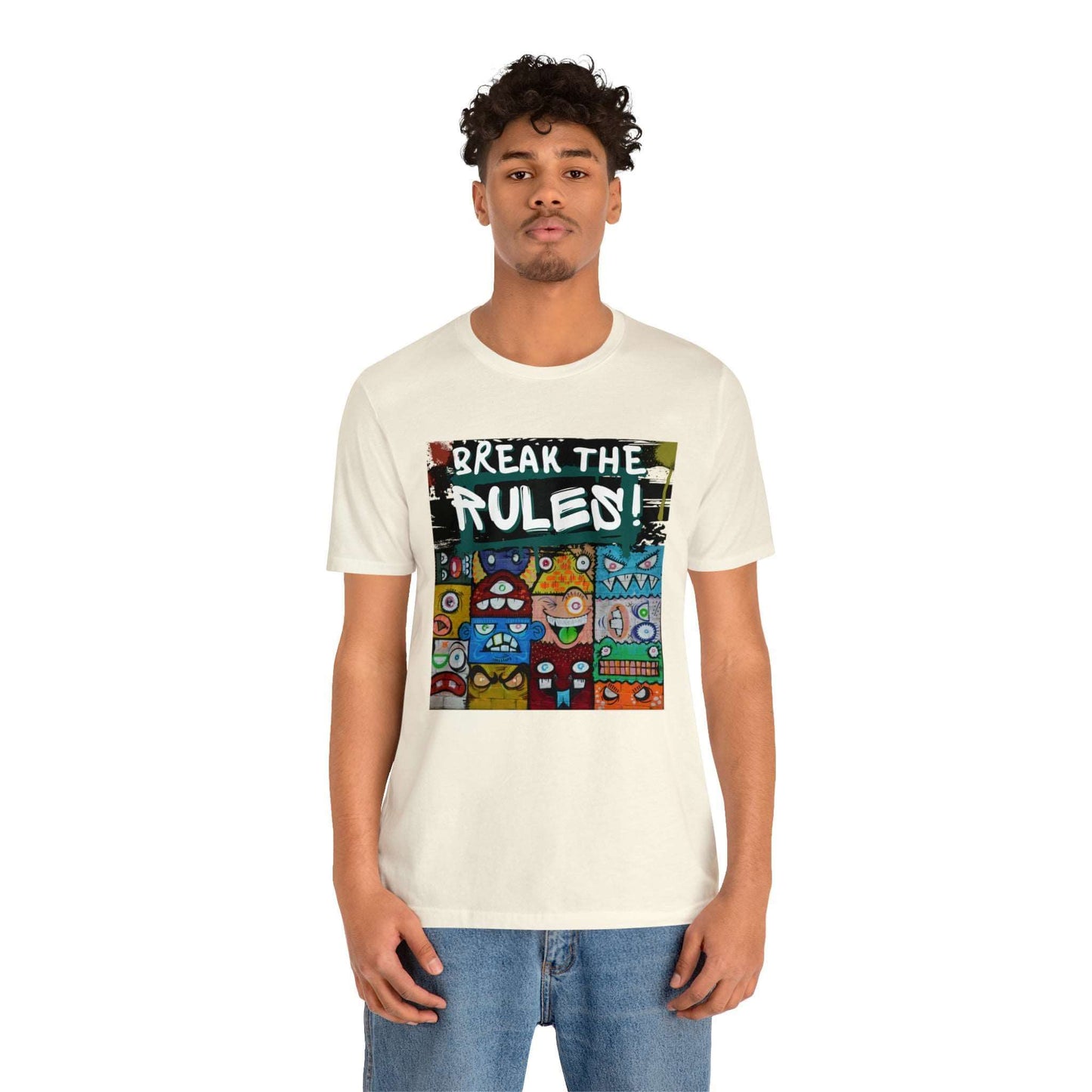 Break The Rules! - Jersey T-Shirt, Brand63