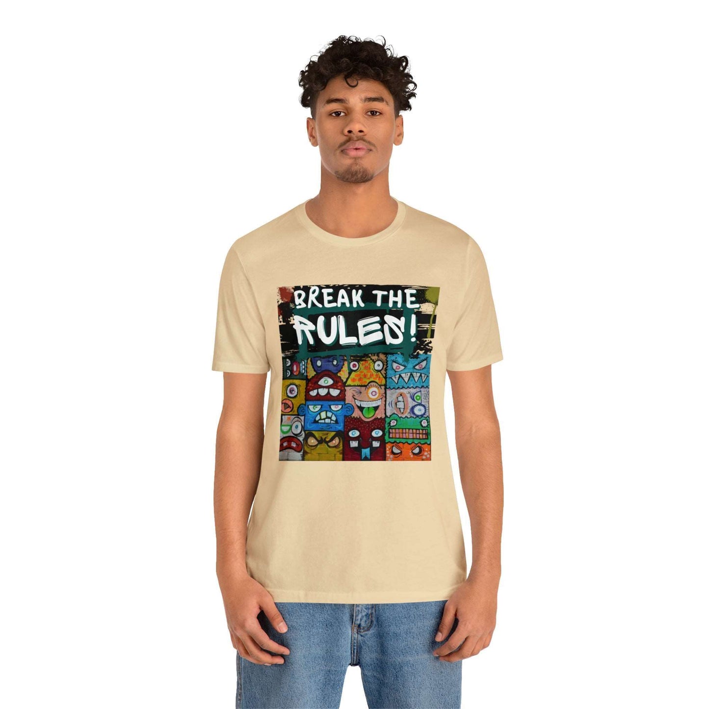 Break The Rules! - Jersey T-Shirt, Brand63