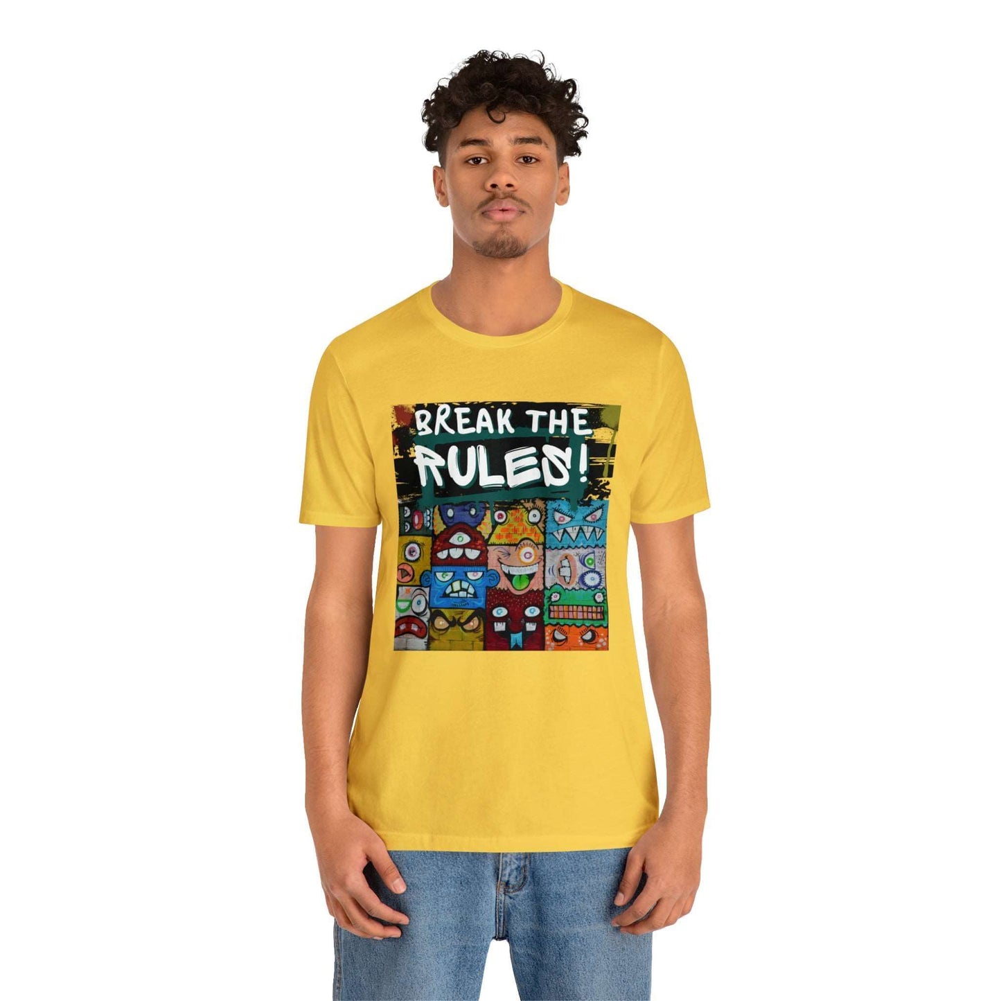 Break The Rules! - Jersey T-Shirt, Brand63