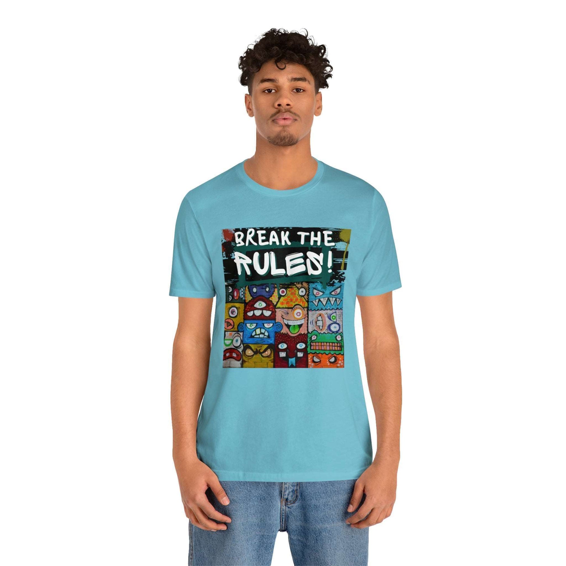 Break The Rules! - Jersey T-Shirt, Brand63