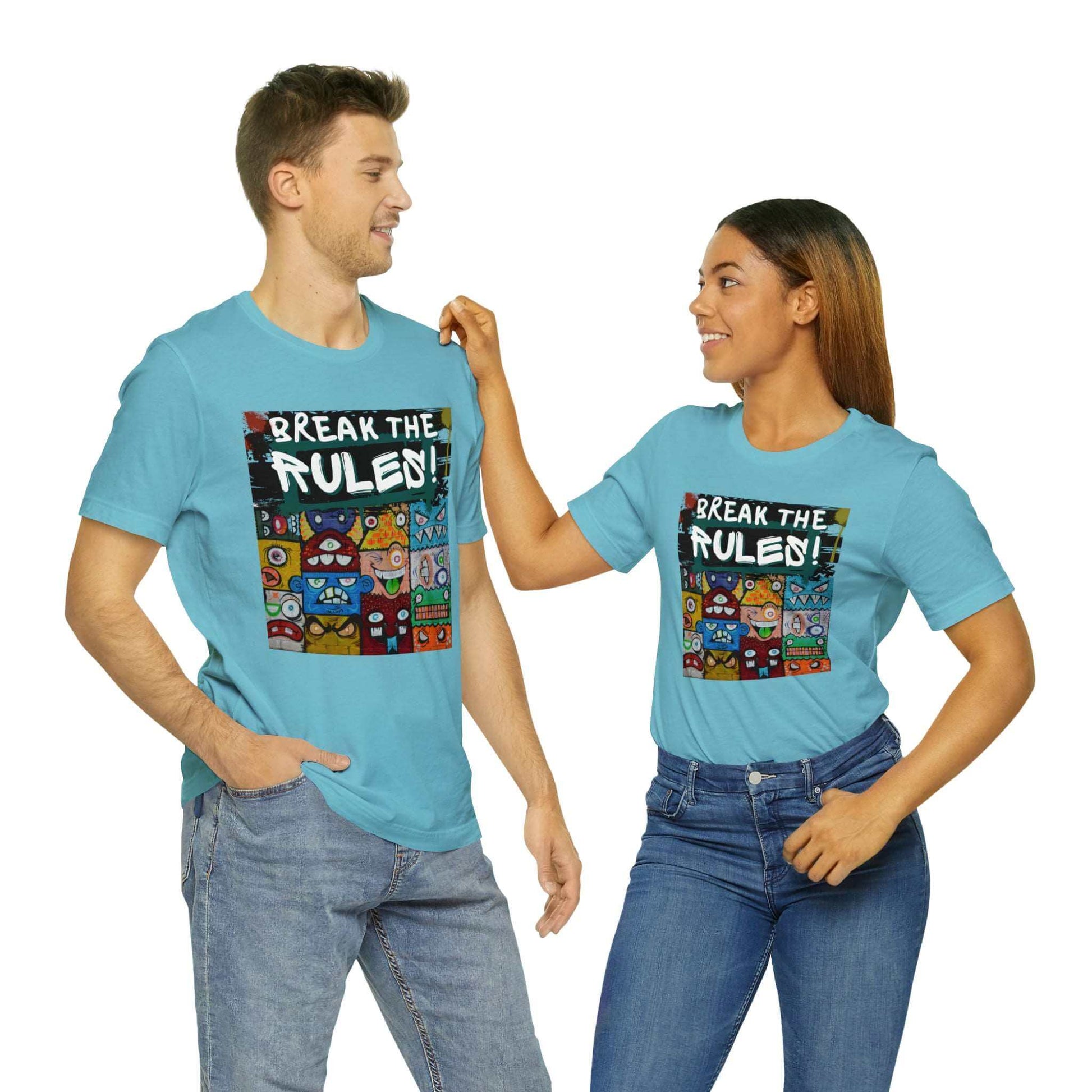 Break The Rules! - Jersey T-Shirt, Brand63