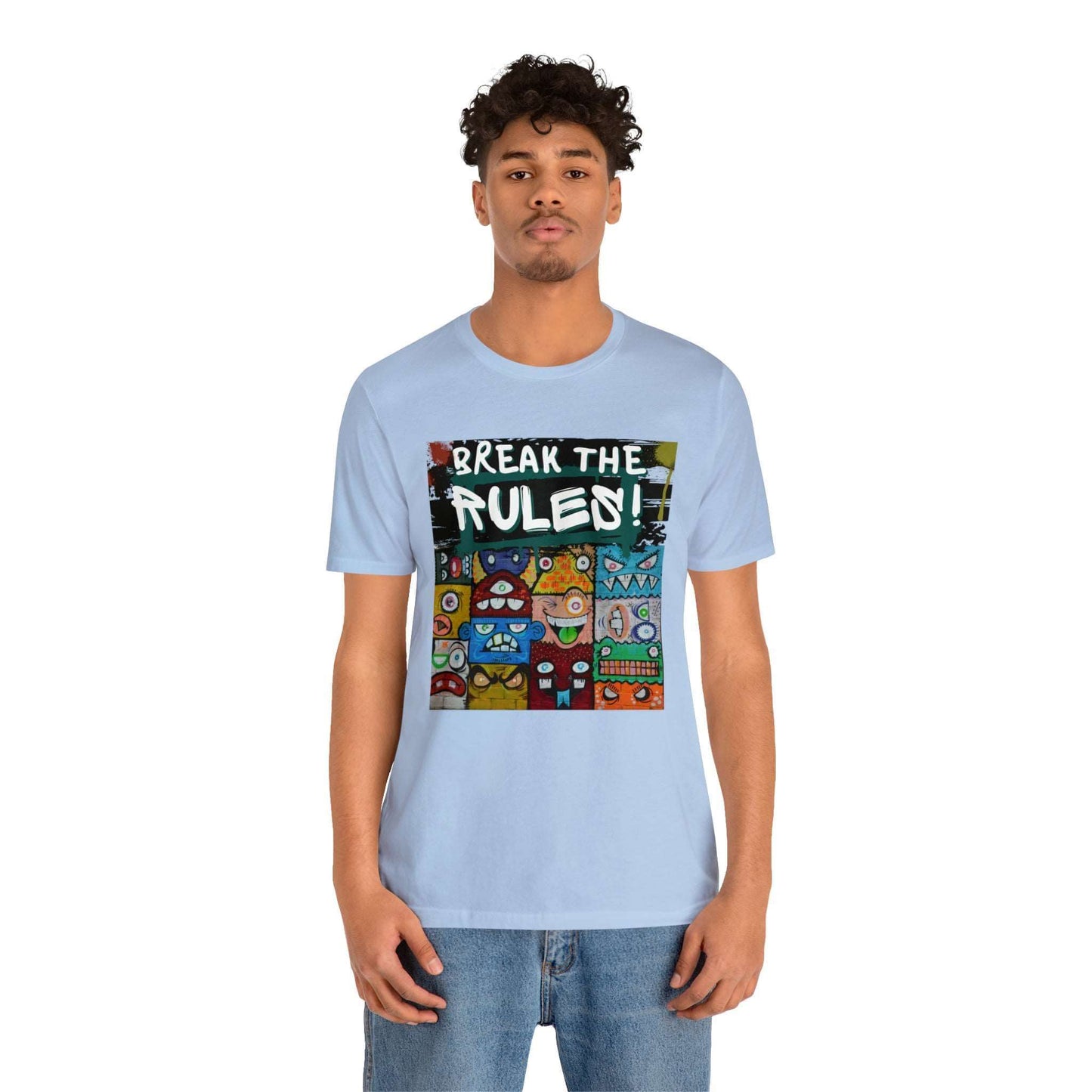 Break The Rules! - Jersey T-Shirt, Brand63