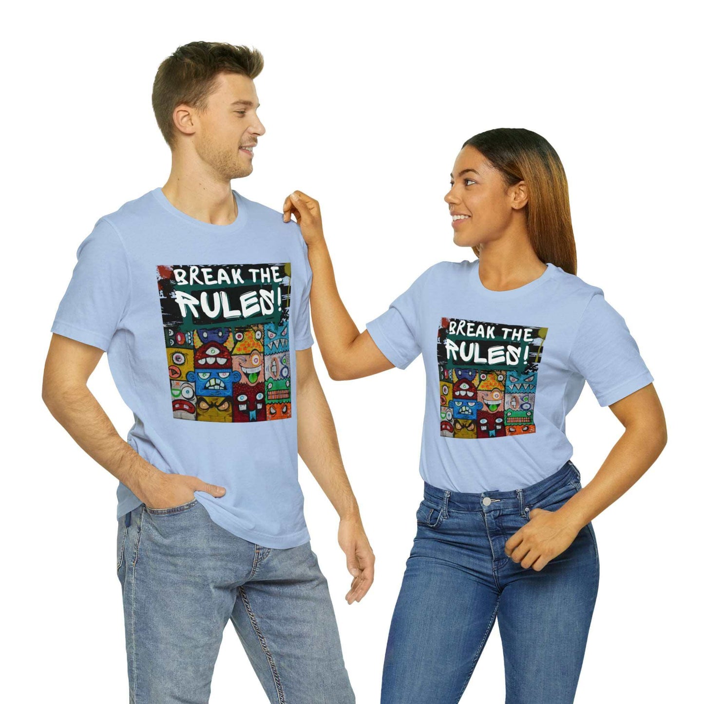 Break The Rules! - Jersey T-Shirt, Brand63