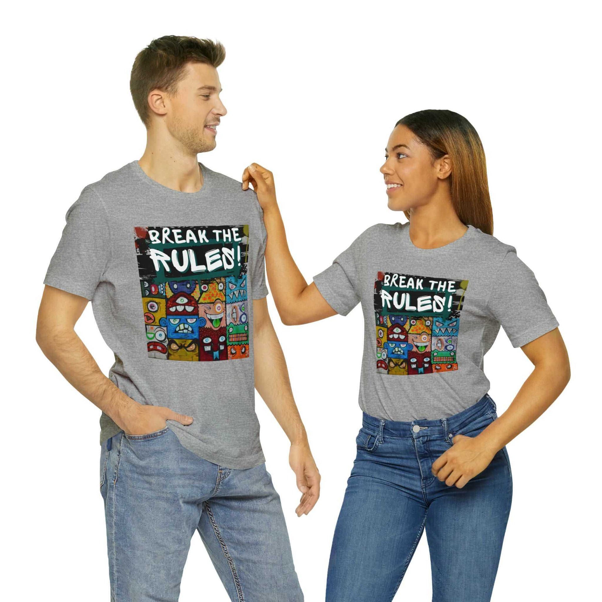 Break The Rules! - Jersey T-Shirt, Brand63