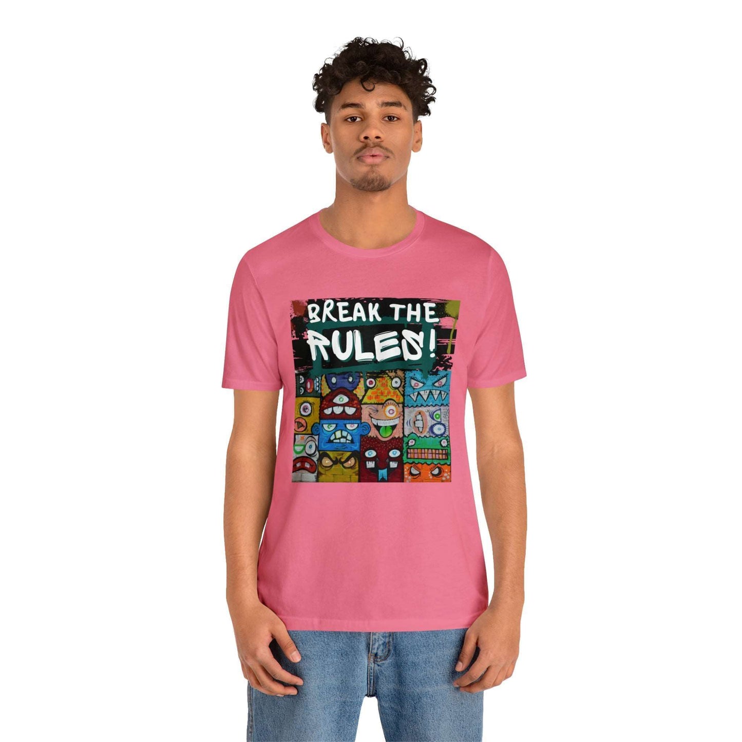 Break The Rules! - Jersey T-Shirt, Brand63