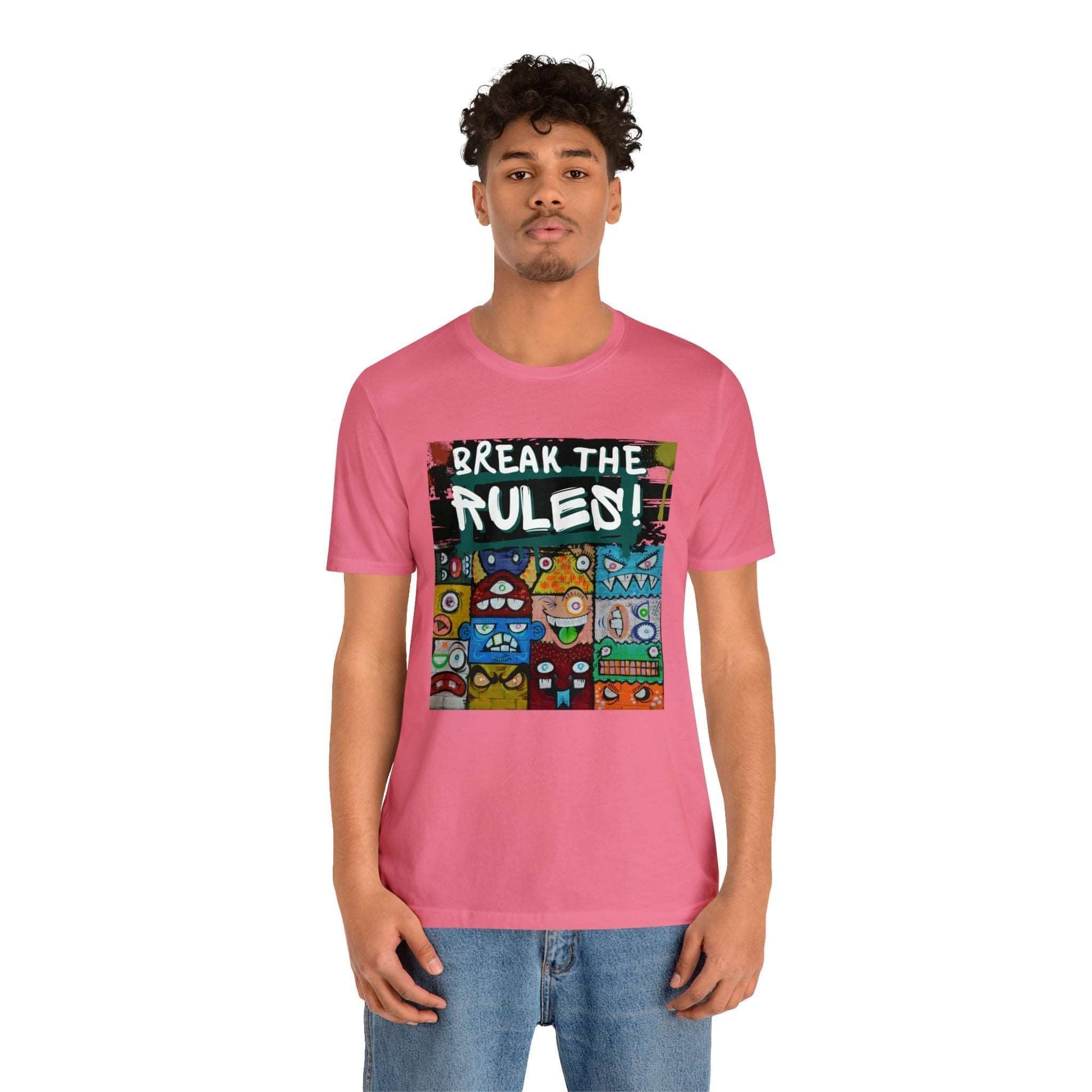 Break The Rules! - Jersey T-Shirt, Brand63