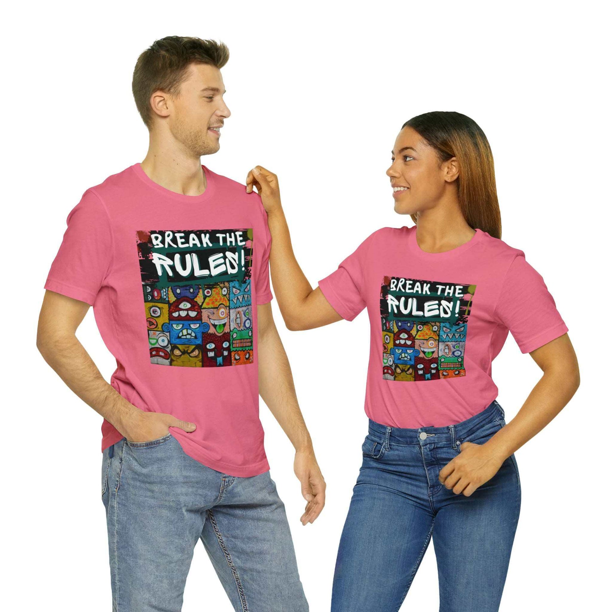 Break The Rules! - Jersey T-Shirt, Brand63