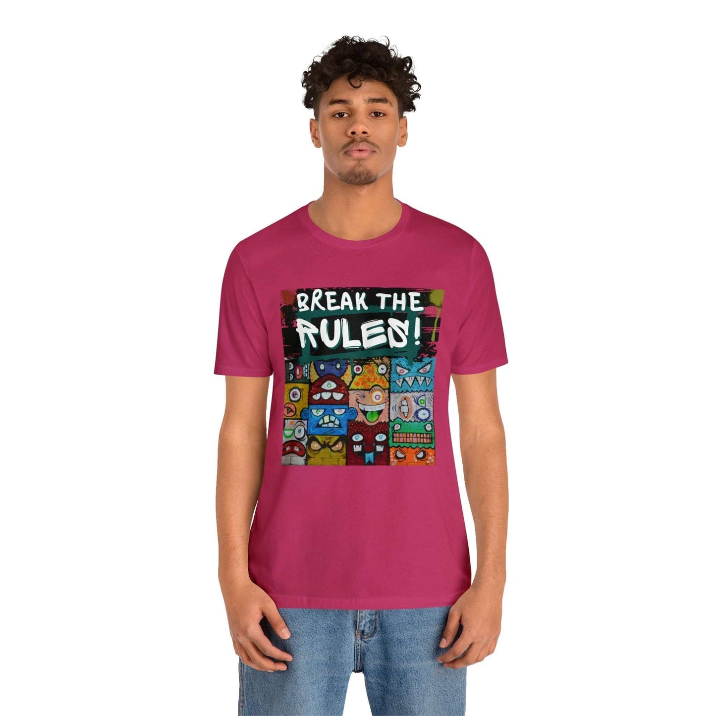 Break The Rules! - Jersey T-Shirt, Brand63