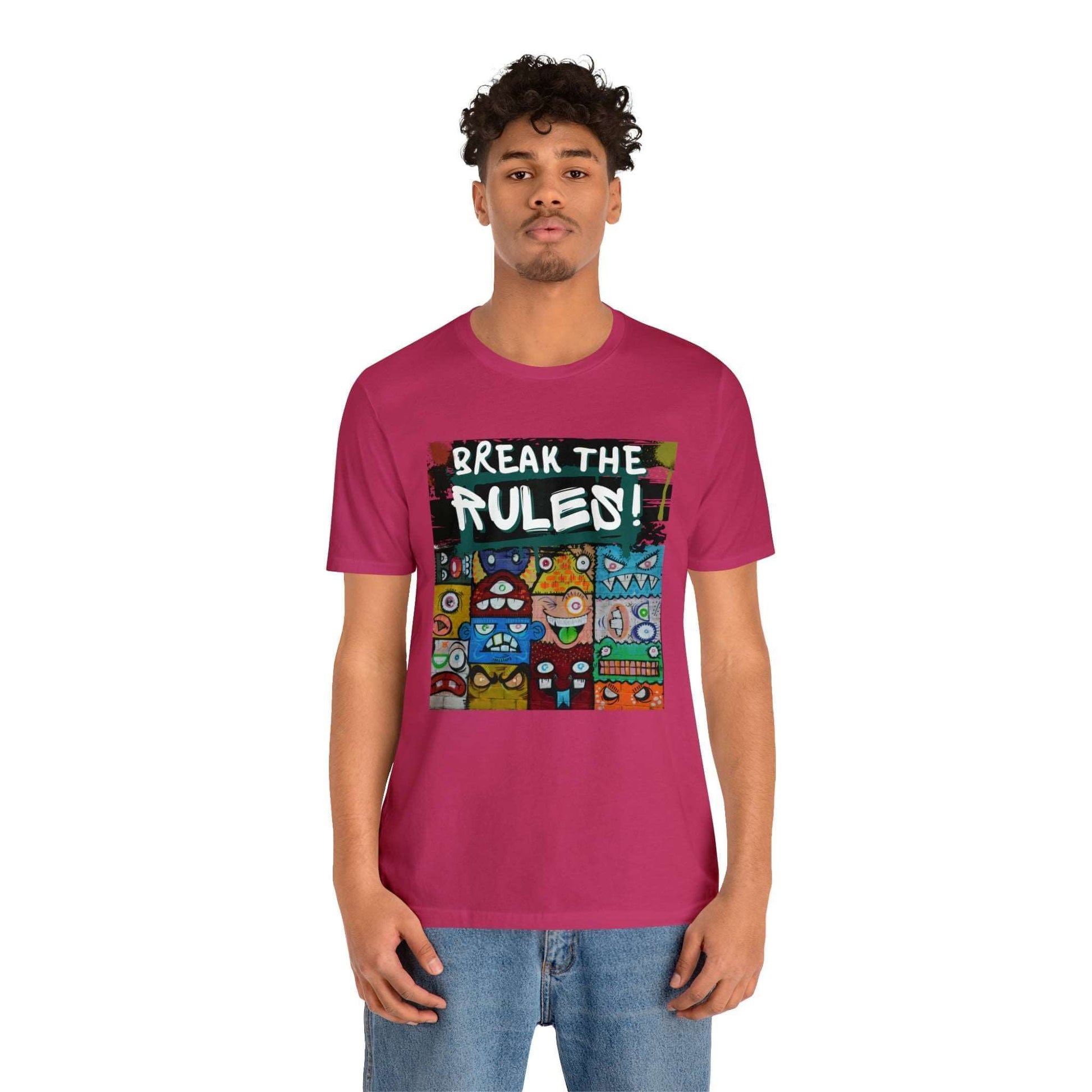 Break The Rules! - Jersey T-Shirt, Brand63