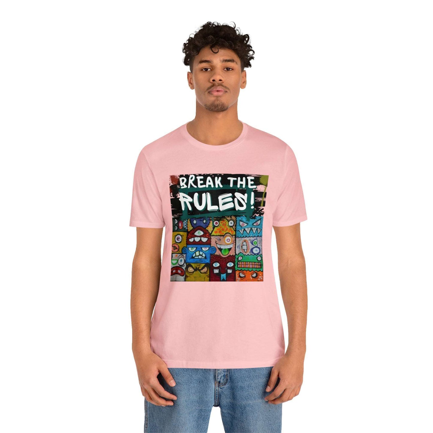 Break The Rules! - Jersey T-Shirt, Brand63