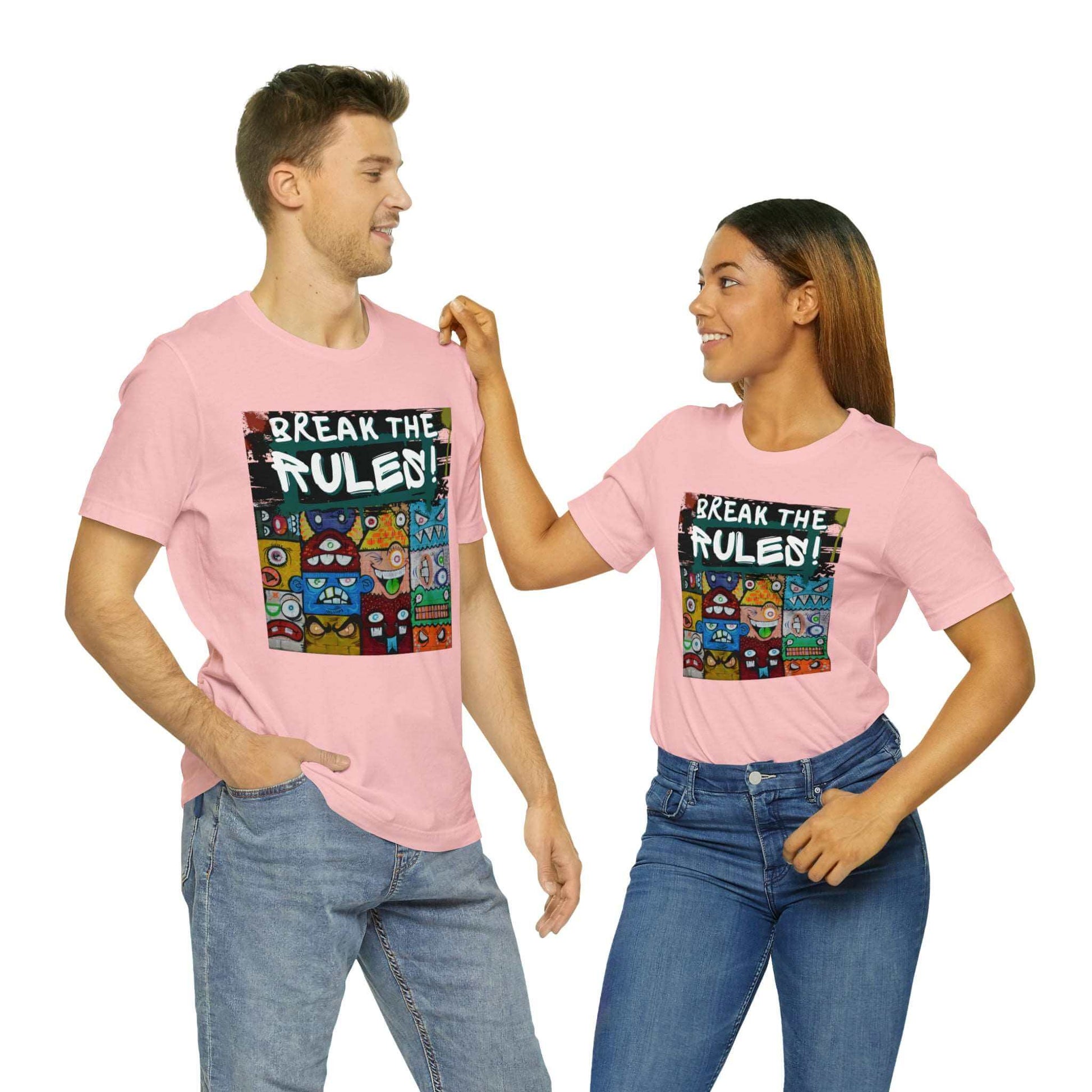 Break The Rules! - Jersey T-Shirt, Brand63