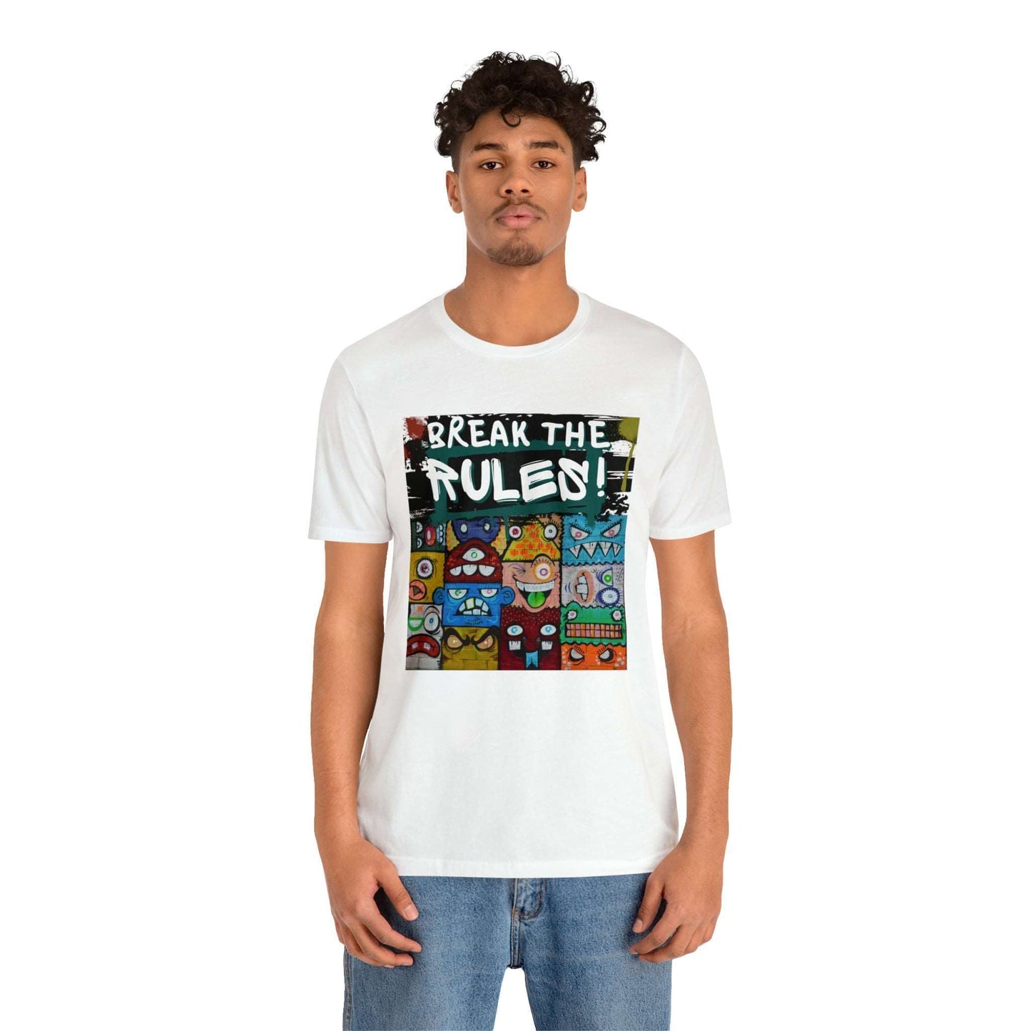 Break The Rules! - Jersey T-Shirt, Brand63