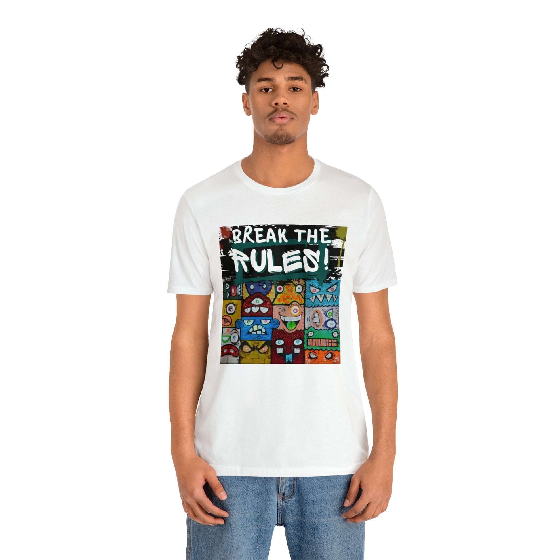 Break The Rules! - Jersey T-Shirt, Brand63