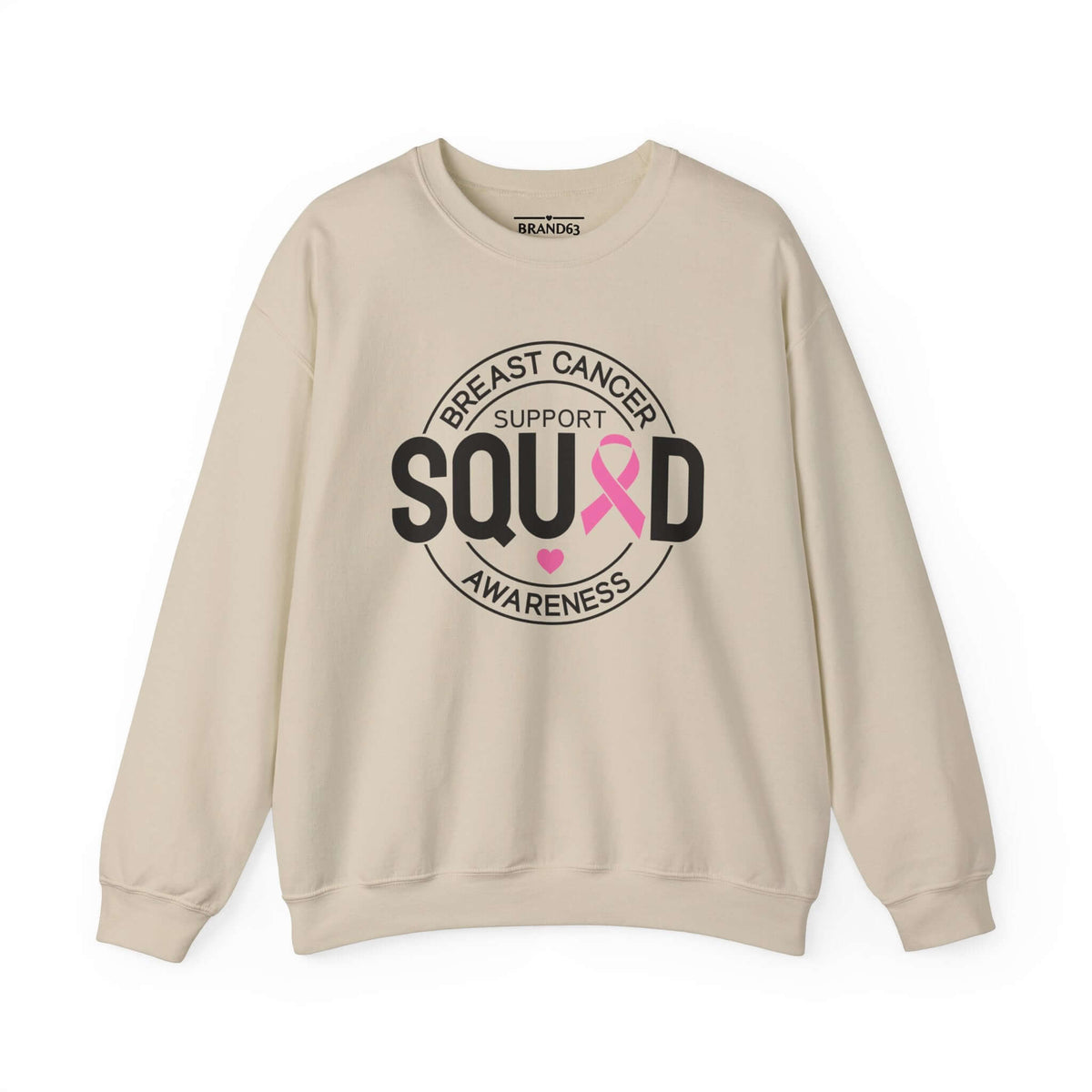 Breast Cancer Awareness Month Crewneck Sweatshirt | Support Squad Apparel, Brand63