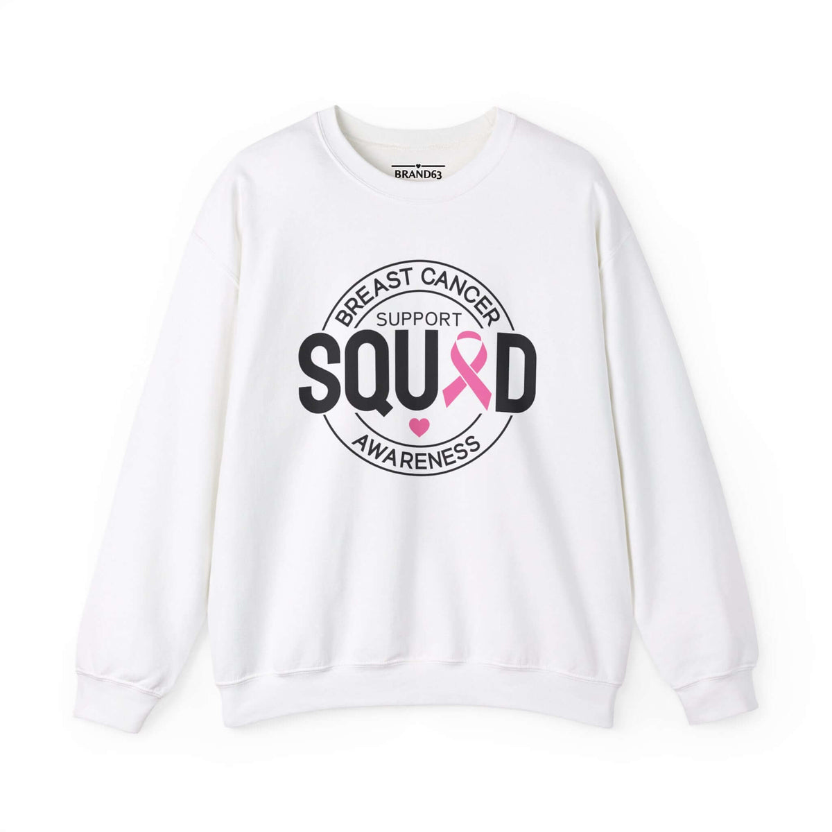 Breast Cancer Awareness Month Crewneck Sweatshirt | Support Squad Apparel, Brand63