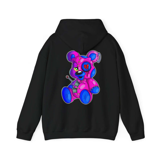 Broken Heart, Money Bag Bear Hoodie (Front & Back Design), Brand63