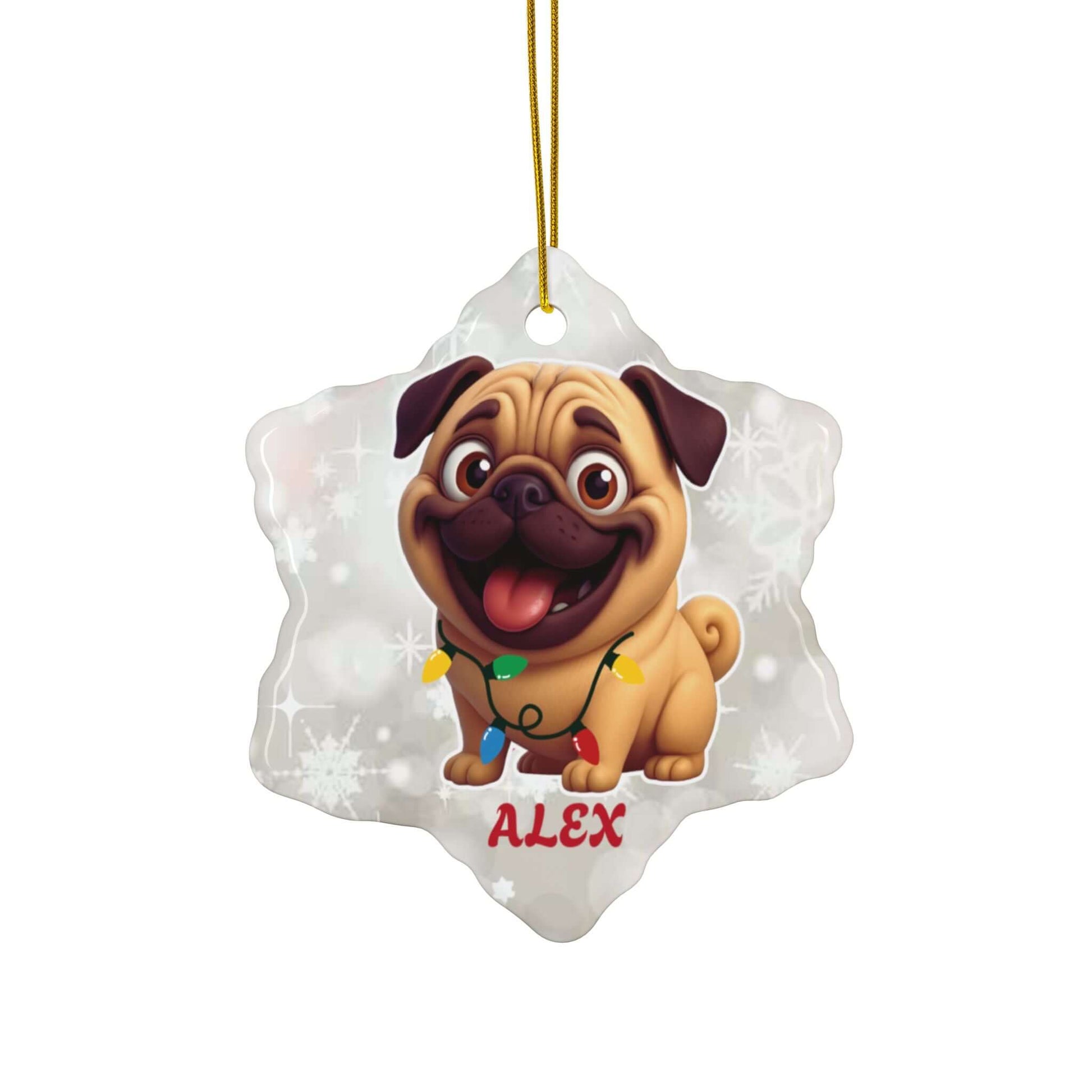 Cartoonify Your Pet, Personalized Christmas Ceramic Ornaments, Brand63