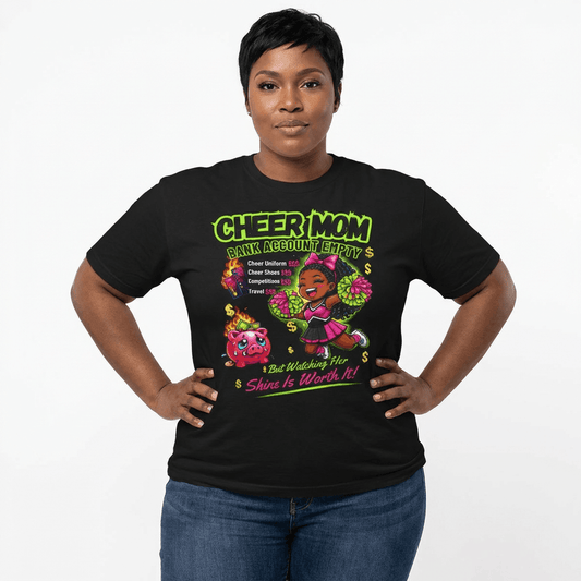 Cheer Mom Graphic T-Shirt, Brand63