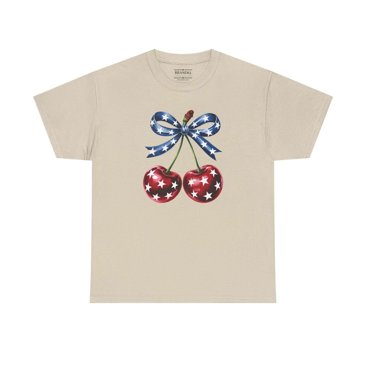 Cherries 4th Of July Women's Patriotic Tee, Brand63