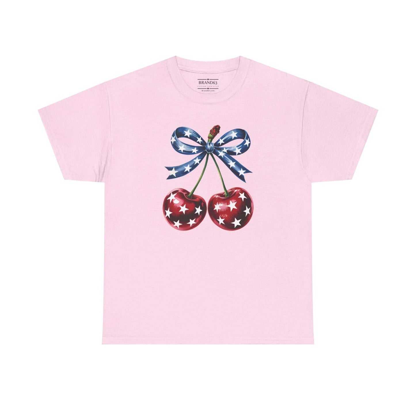 Cherries 4th Of July Women's Patriotic Tee, Brand63