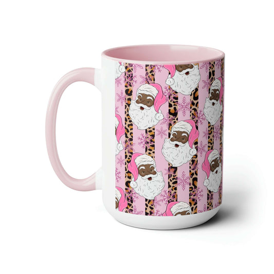 Christmas Black-Santa Coffee Mug, 15oz Christmas Mug, Brand63