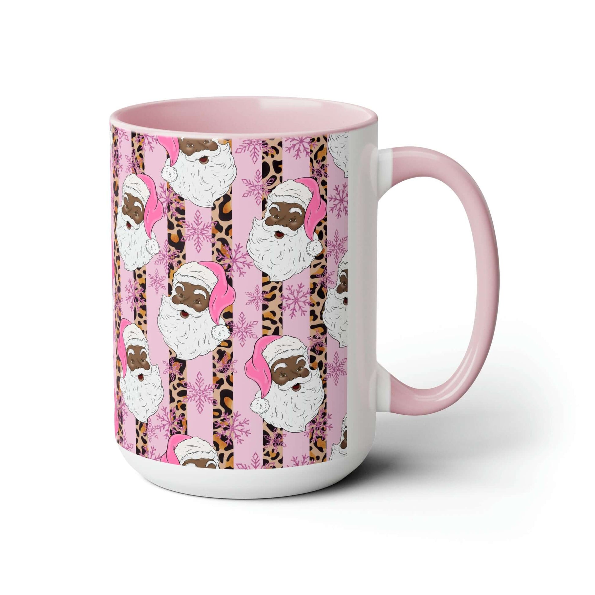 Christmas Black-Santa Coffee Mug, 15oz Christmas Mug, Brand63