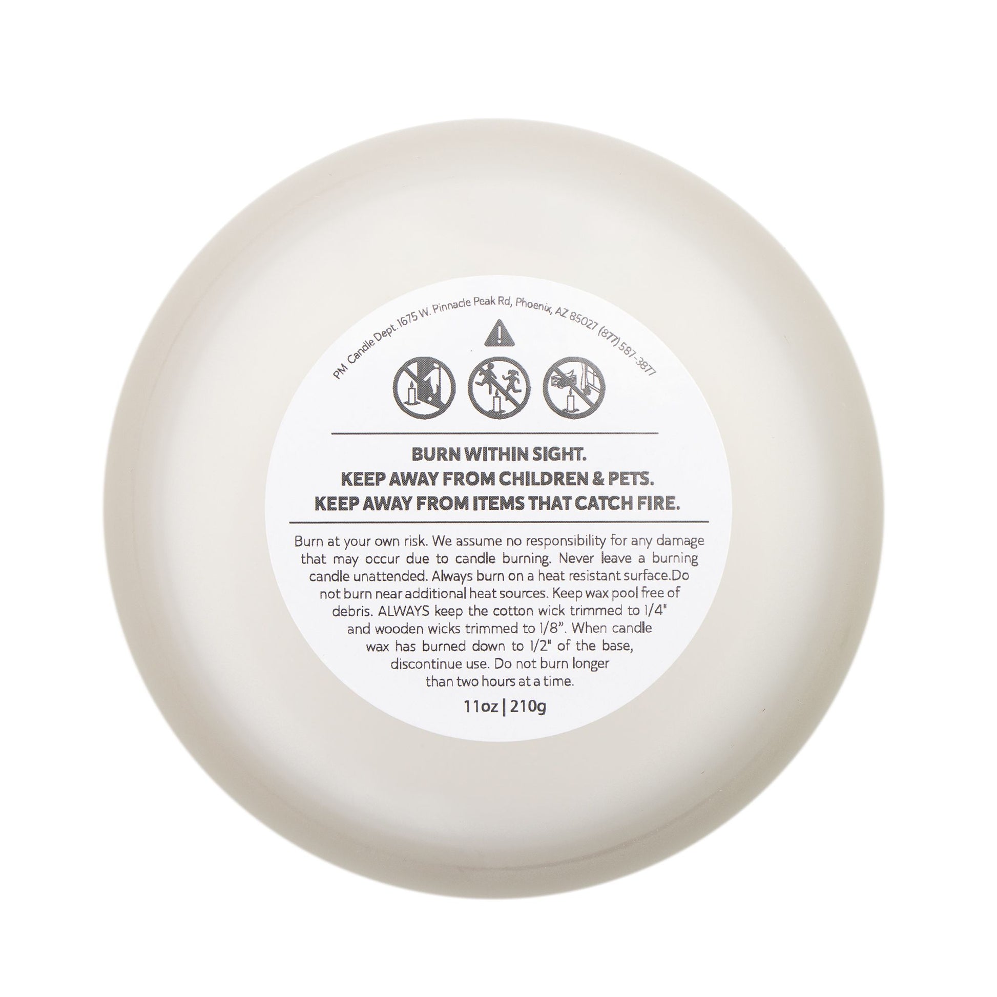 Christmas Blessings Frosted Glass Christmas Candle — 11oz, Brand63