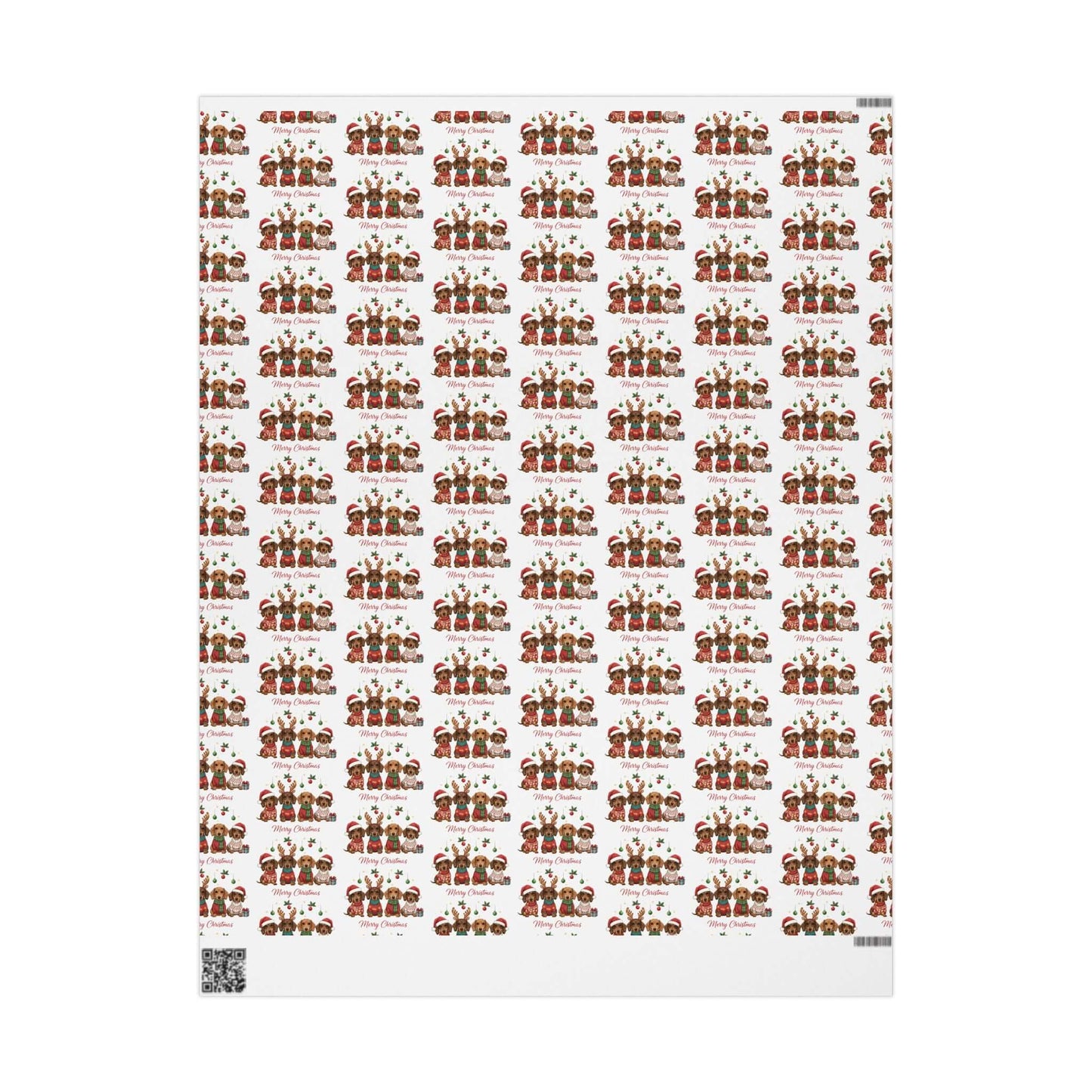 Christmas Dachshund Puppy Wrapping Paper, Brand63