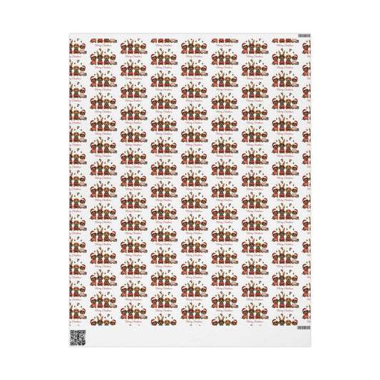Christmas Dachshund Puppy Wrapping Paper, Brand63