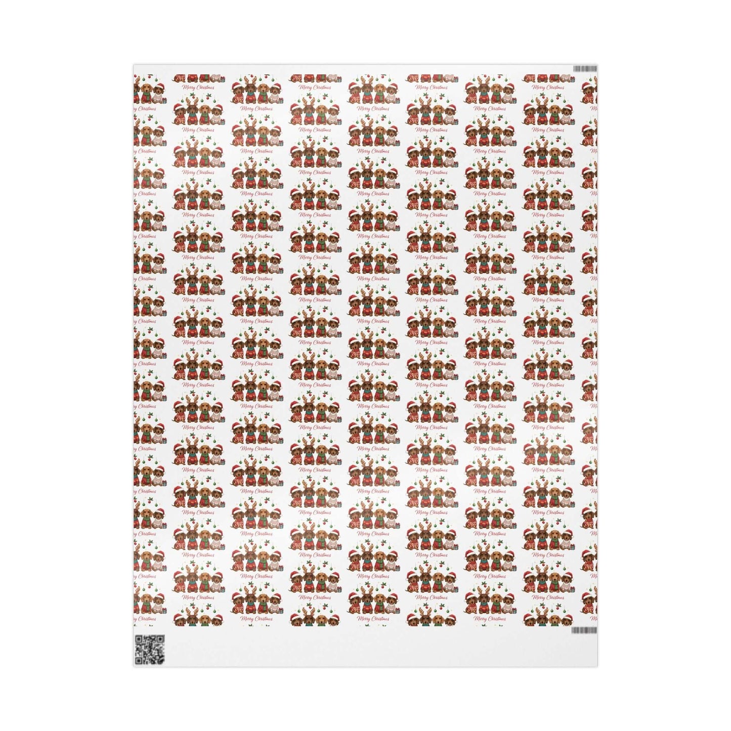 Christmas Dachshund Puppy Wrapping Paper, Brand63