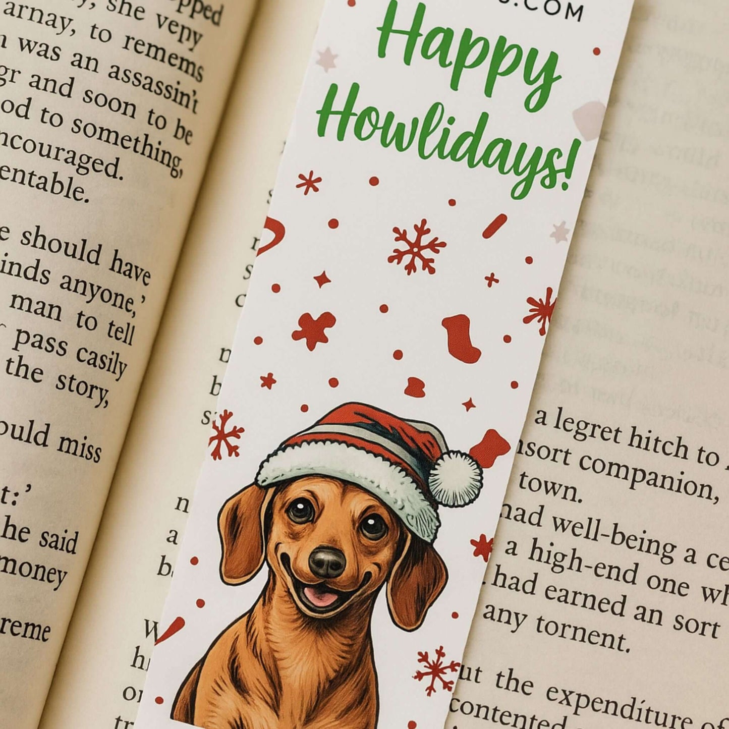 Free Christmas Dogs Bookmarks. Instant Download, PDF