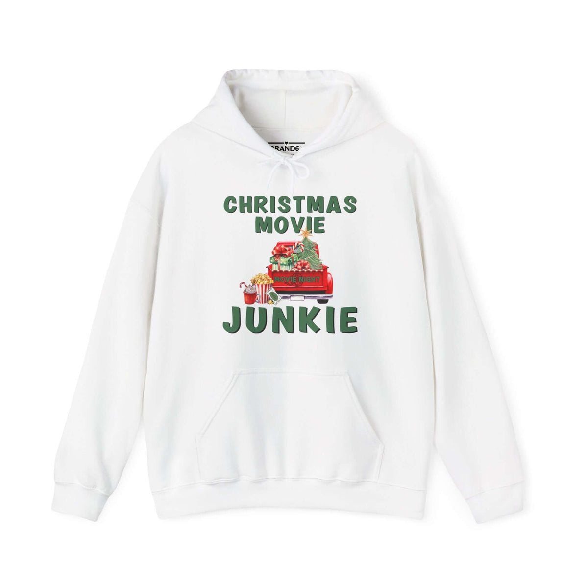 Christmas Movie Junkie – Warm Hoodie, Brand63