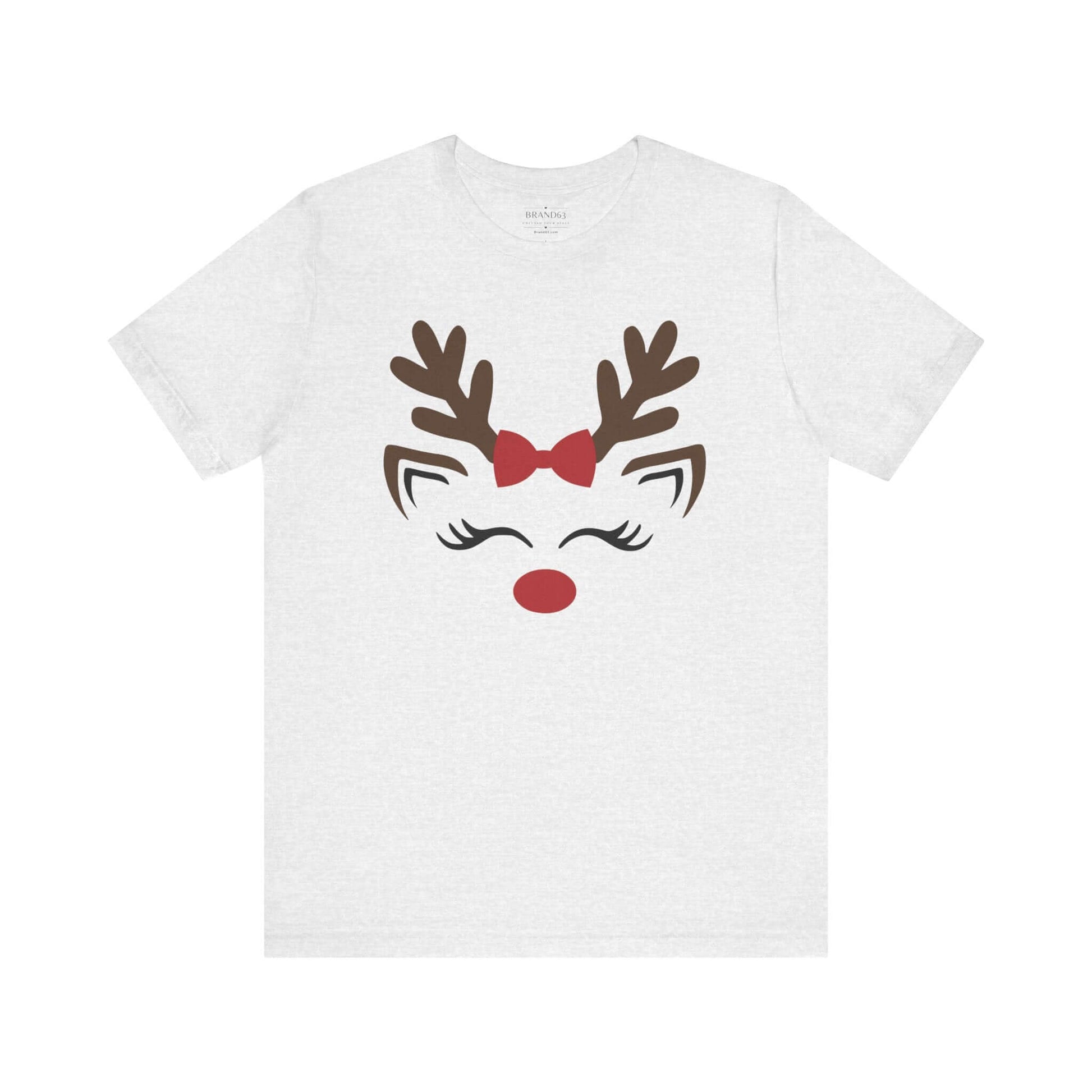 Christmas Red Nose Reindeer Jersey T-Shirt, Brand63