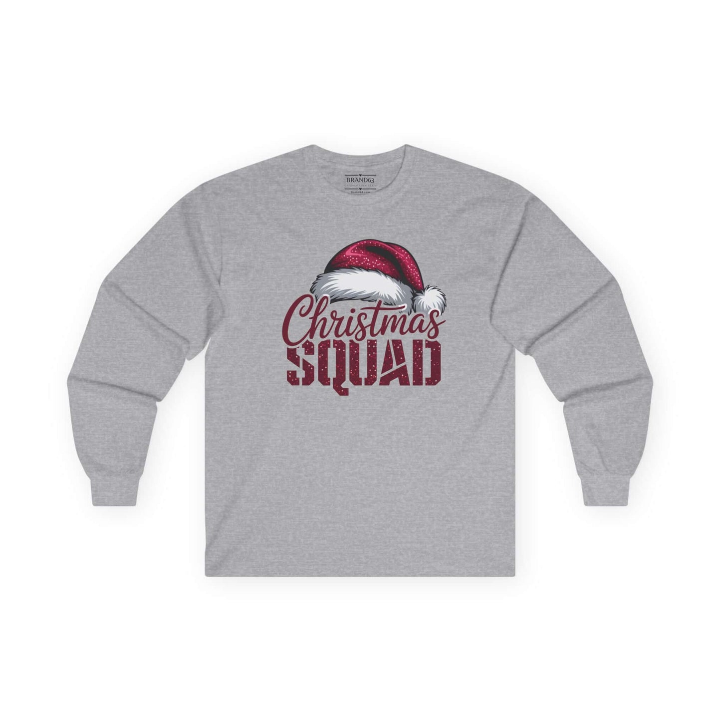 Christmas Squad Santa Long Sleeve Tee, Brand63