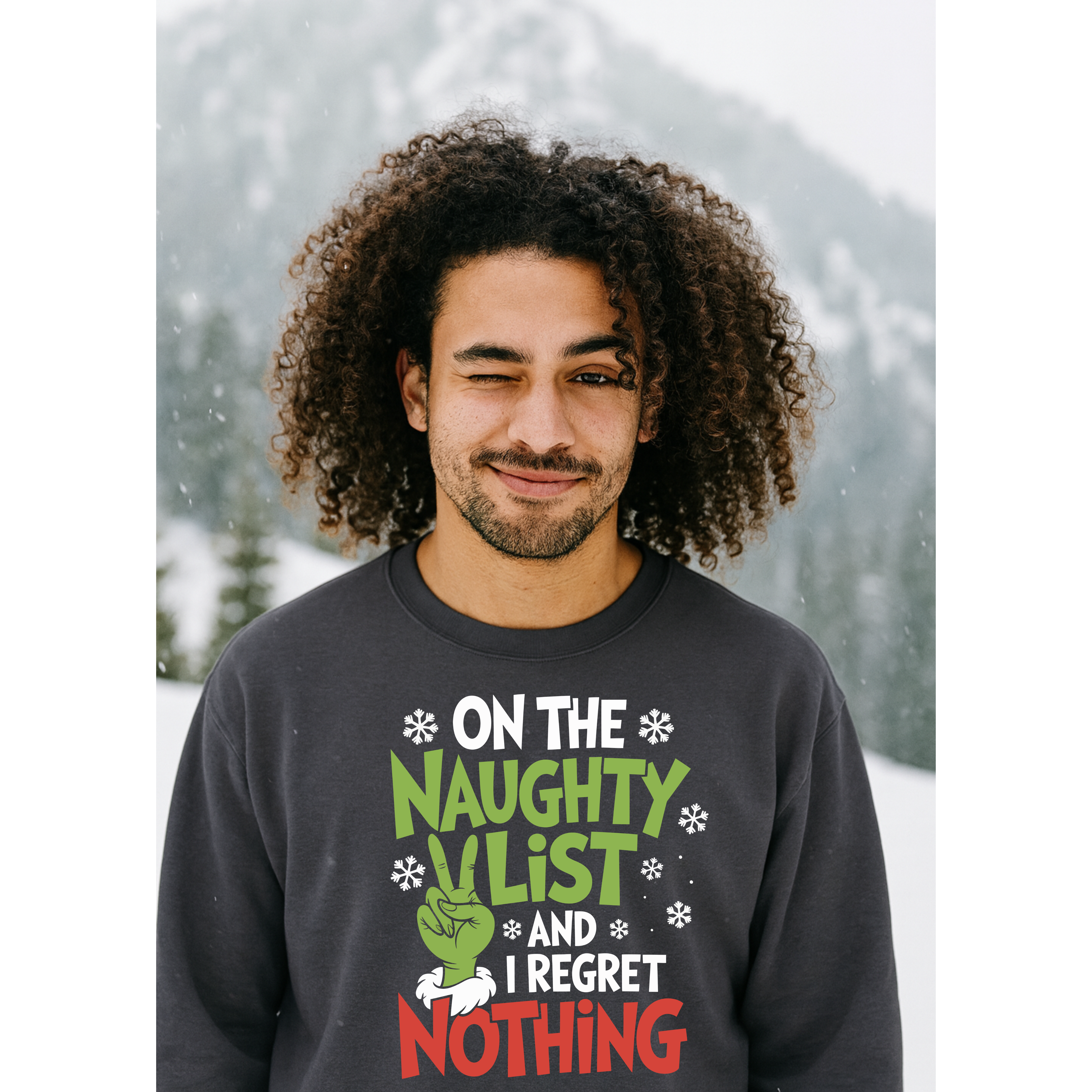 Naughty List Crewneck Sweatshirt | Plus Sizes Available