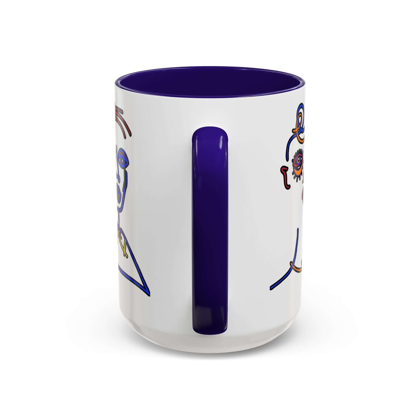 Coffee Mug Abstract Art Deco Wake Up Be Bold Repeat, Brand63