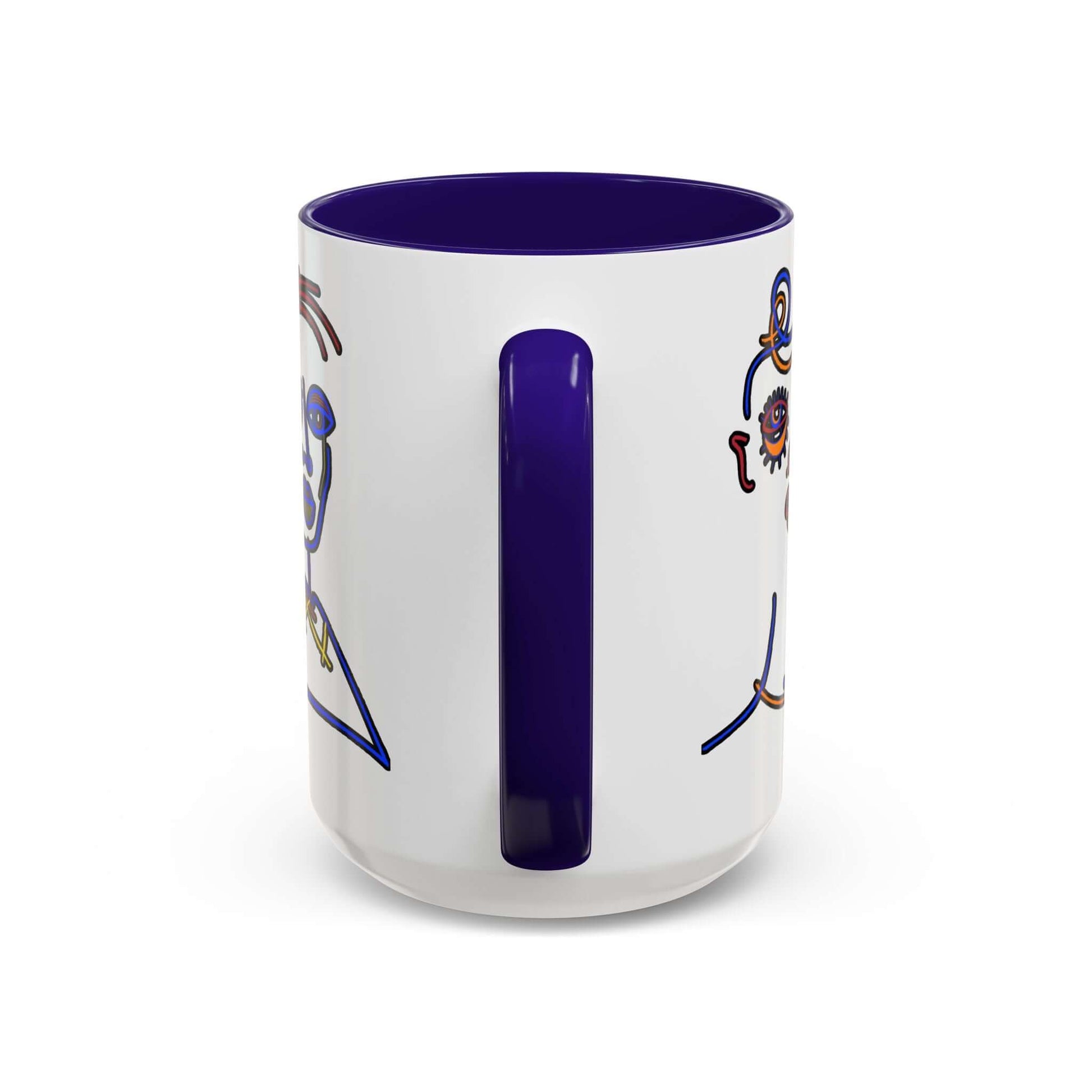 Coffee Mug Abstract Art Deco Wake Up Be Bold Repeat, Brand63