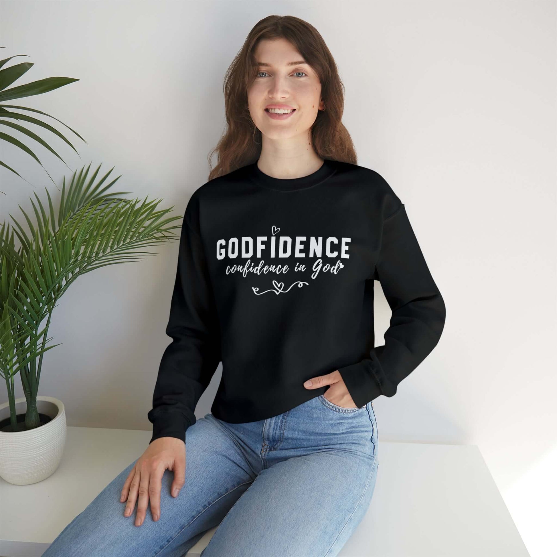 Confidence In God Christian Sweatshirt | Religious Wear, Brand63
