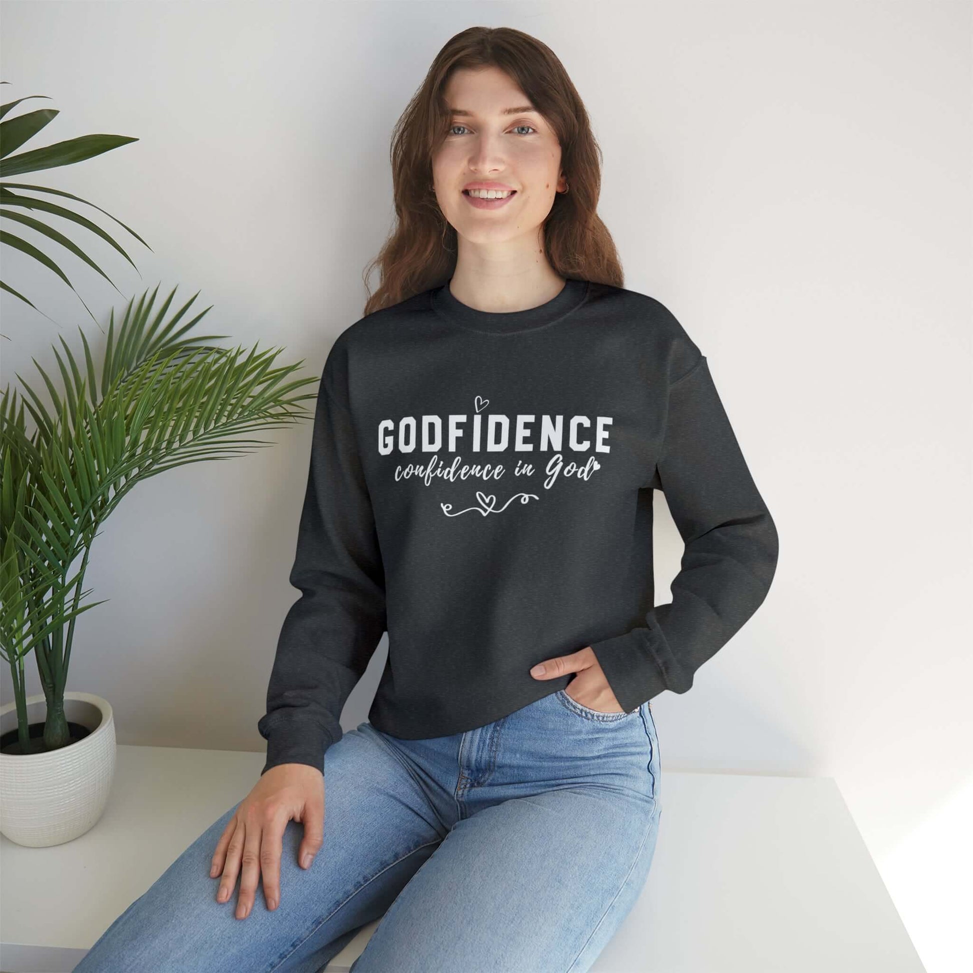 Confidence In God Christian Sweatshirt | Religious Wear, Brand63